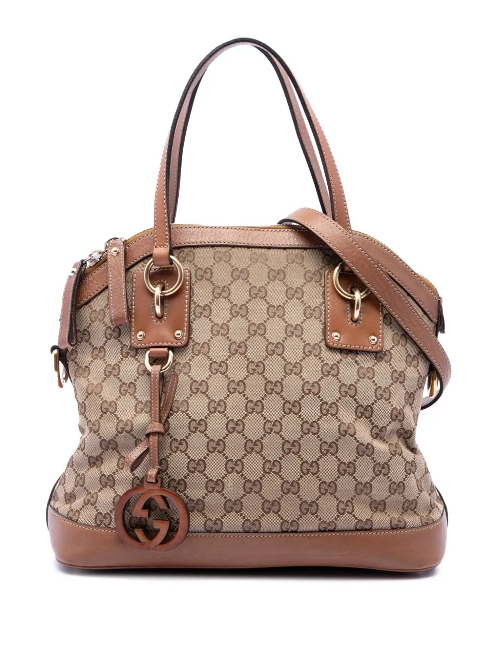 2016-2026 Medium GG Canvas Charm Dome satchel