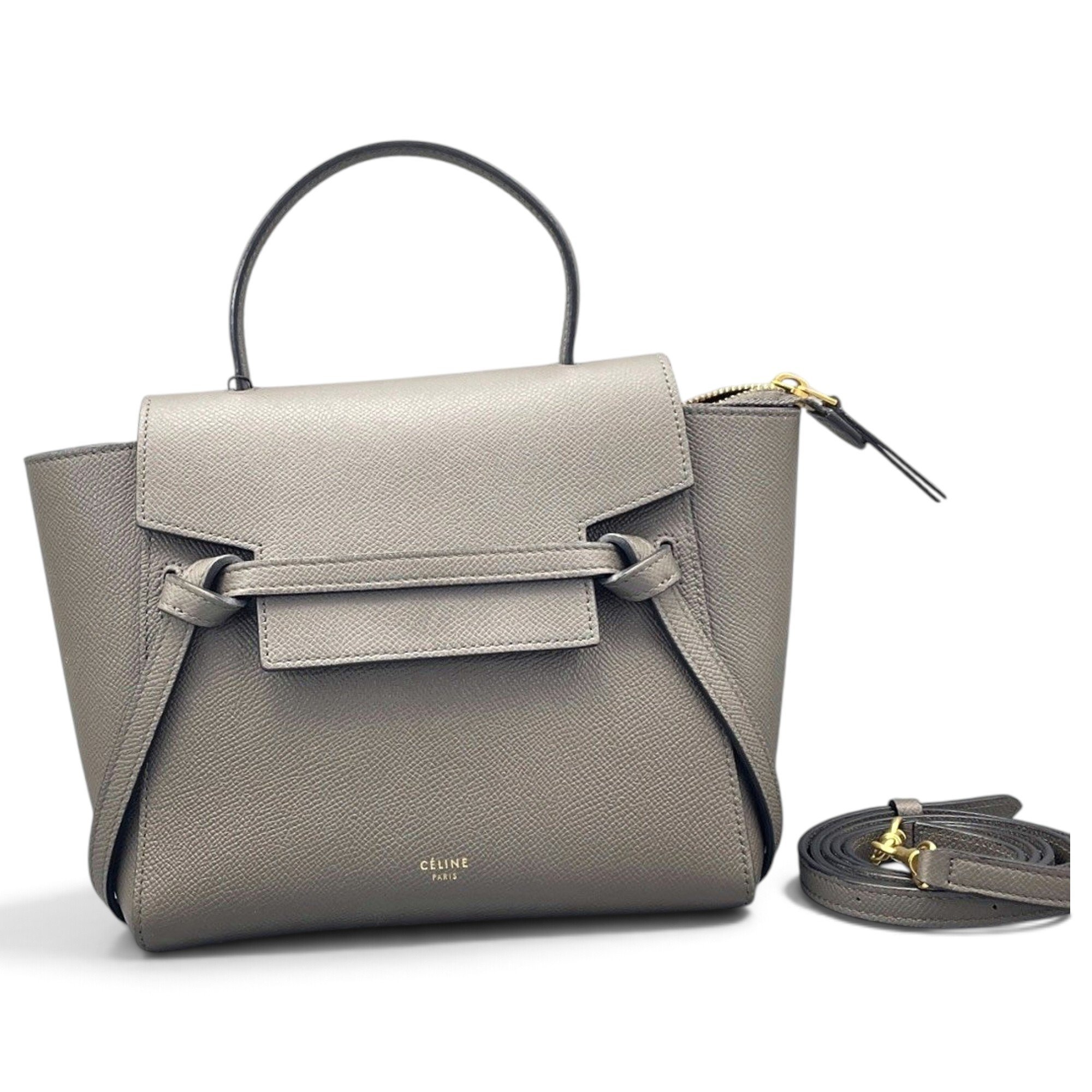 Belt leather handbag