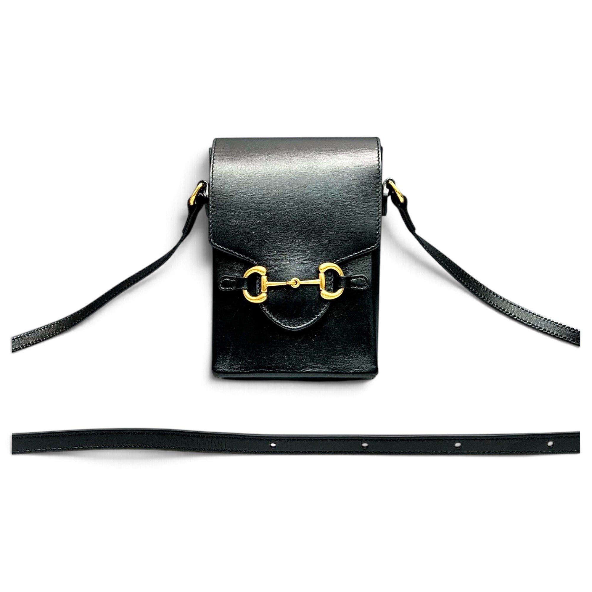 Horsebit 1955 Vertical leather crossbody bag