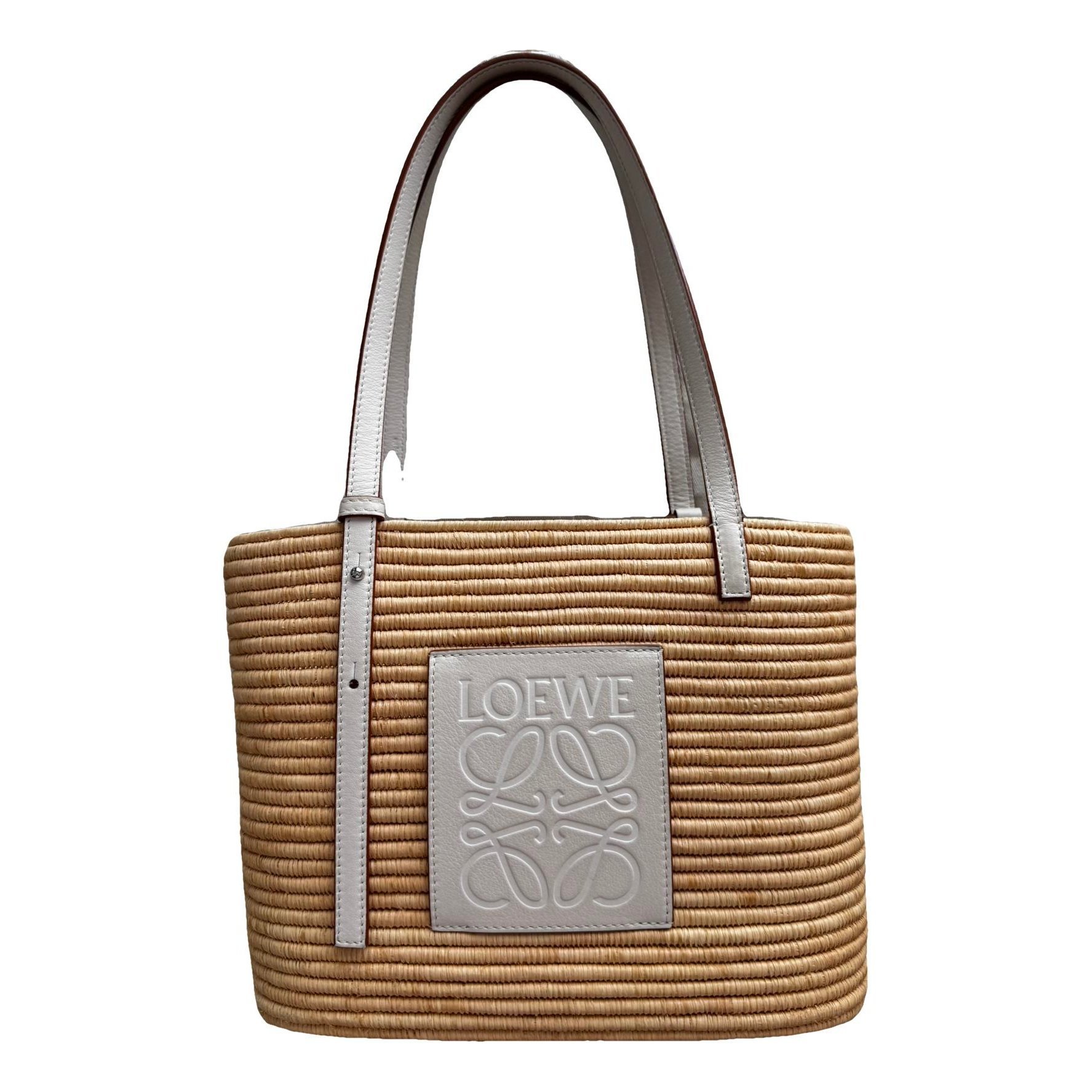 Square Basket leather handbag