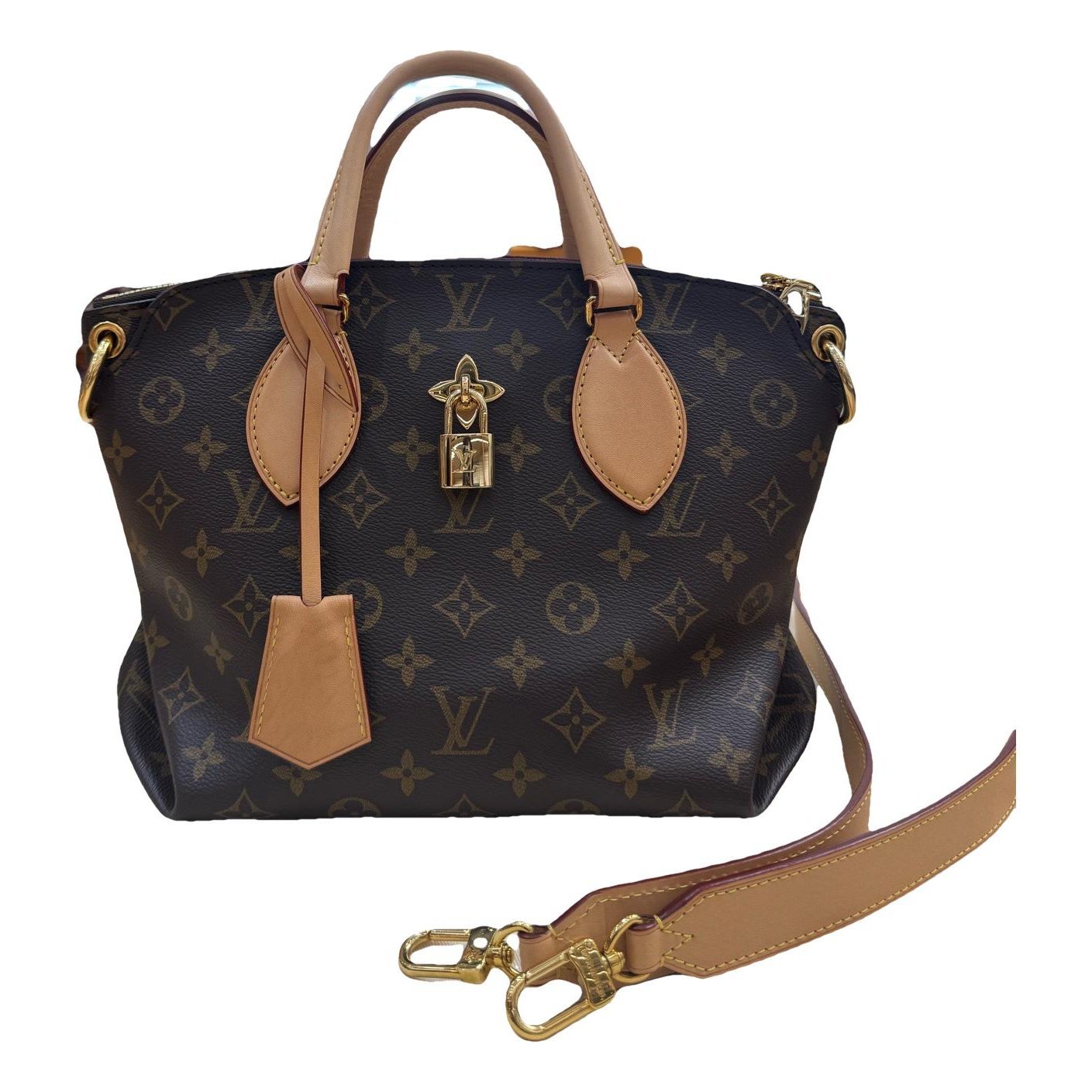 Flower Tote leather handbag