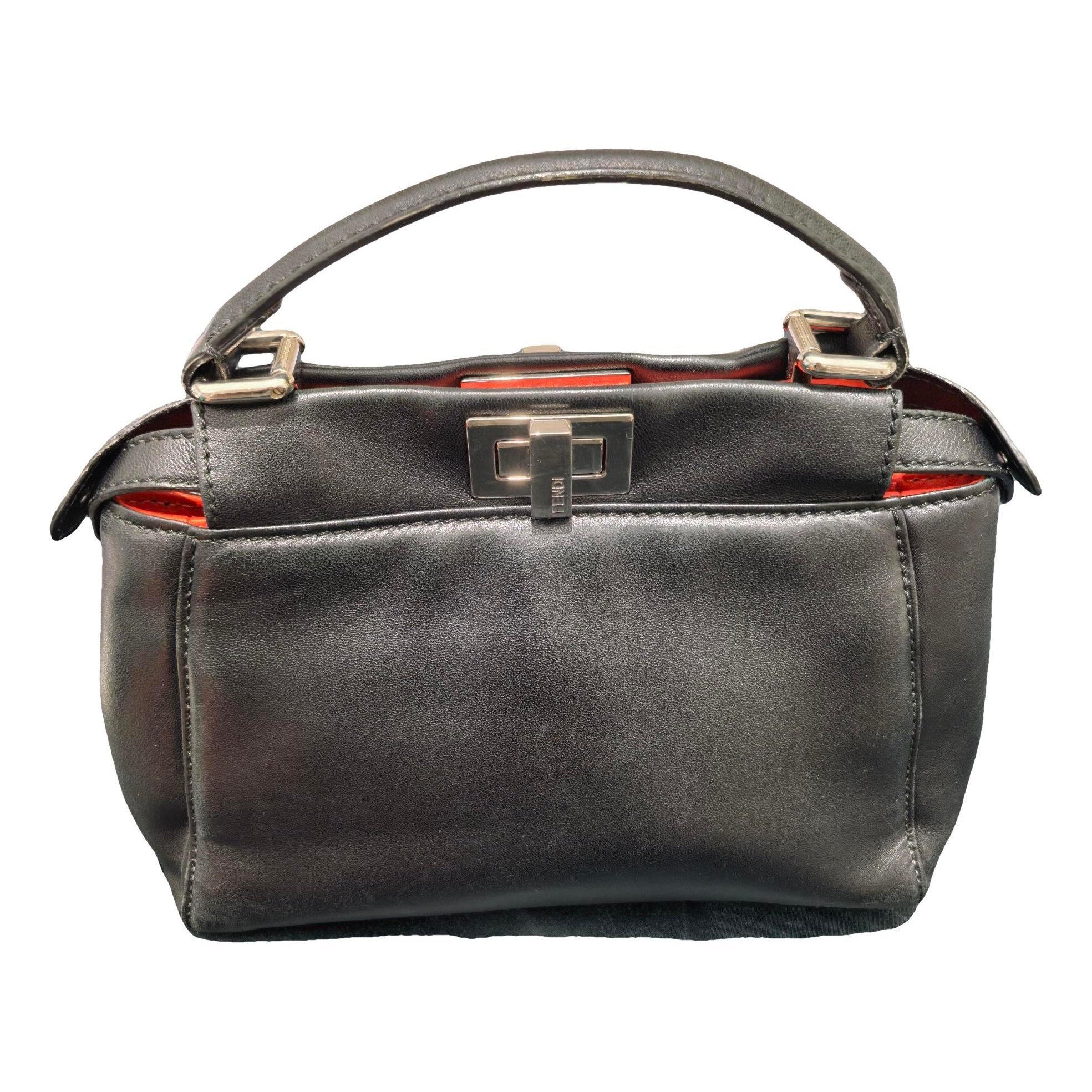 Peekaboo leather handbag