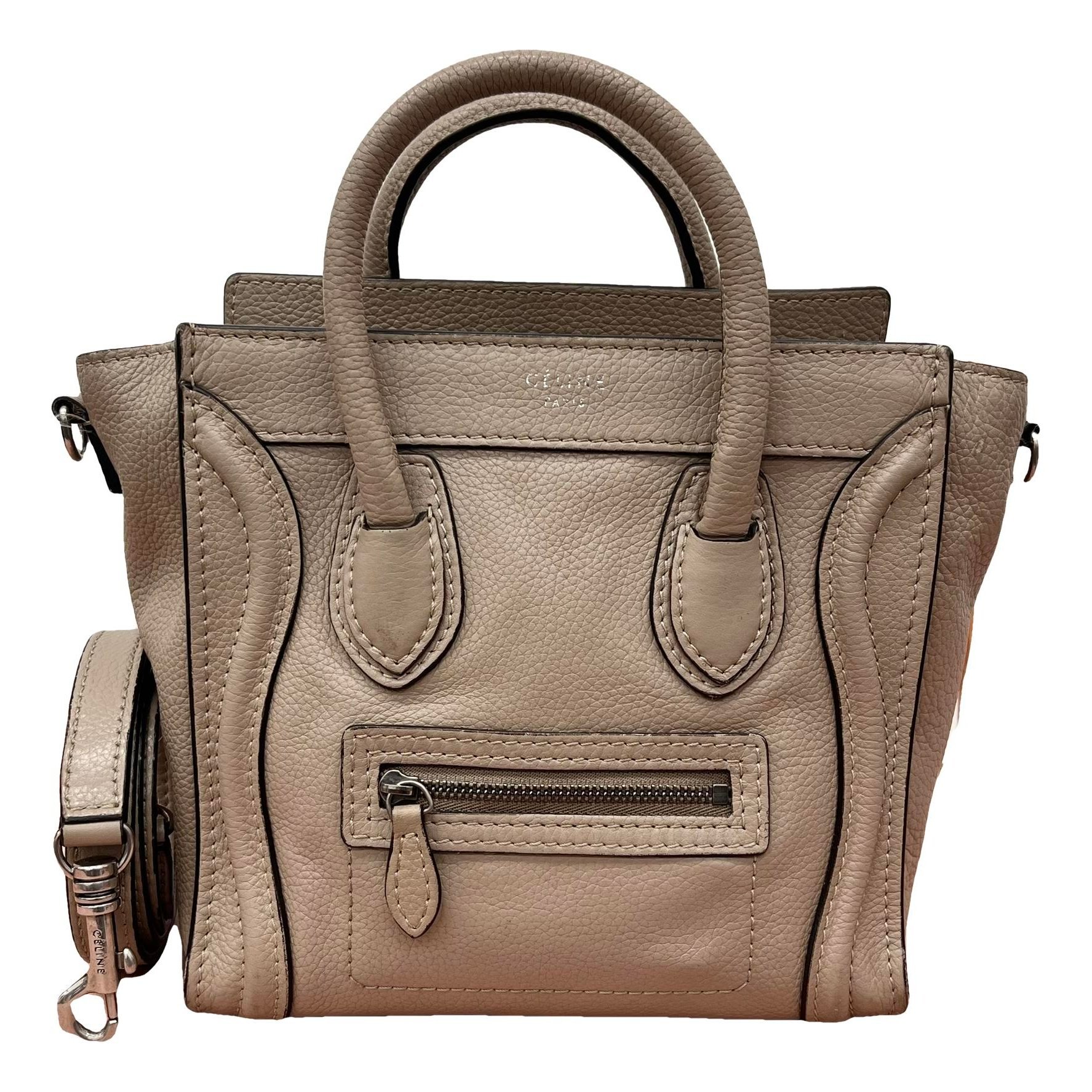 Nano Luggage leather handbag