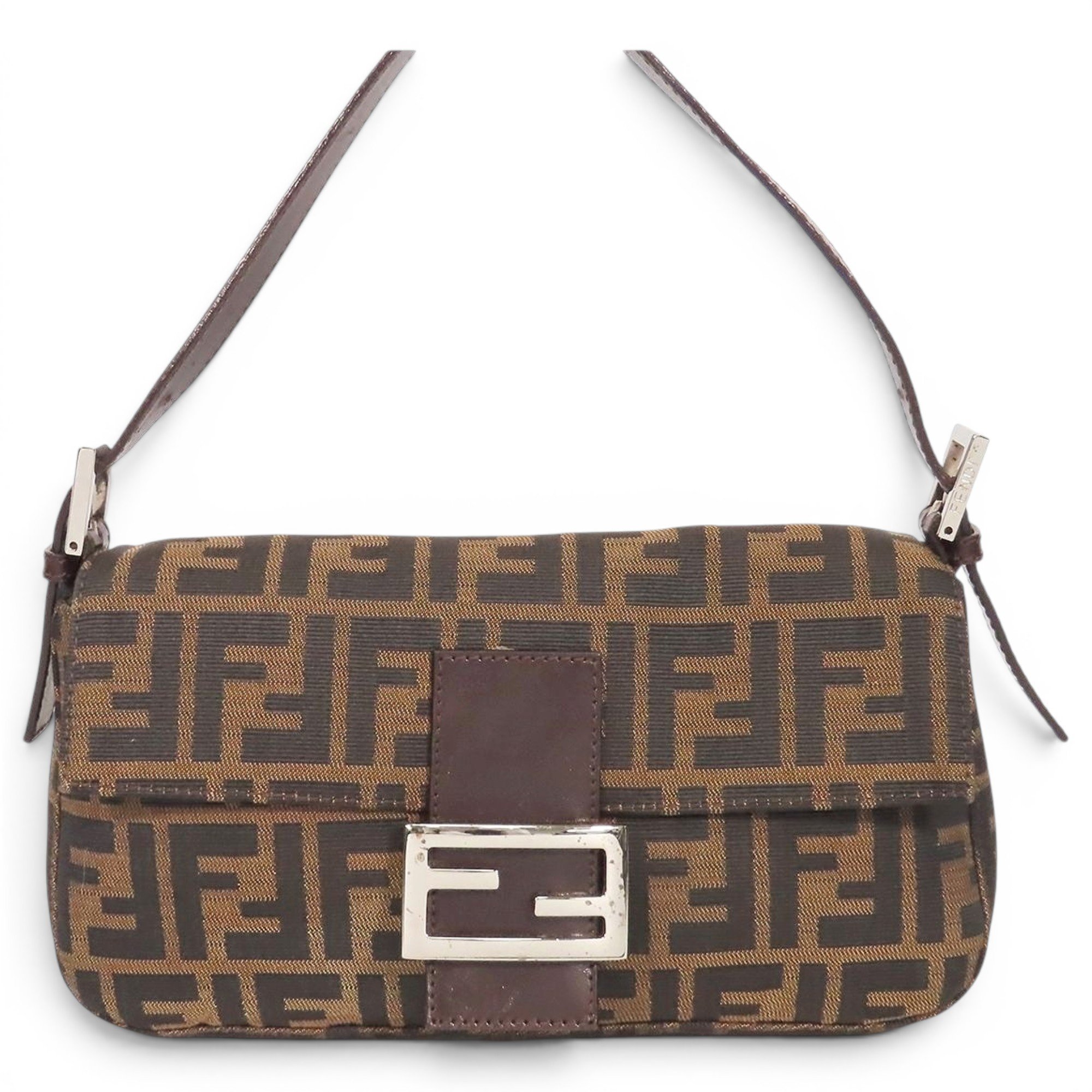 Pocket leather handbag