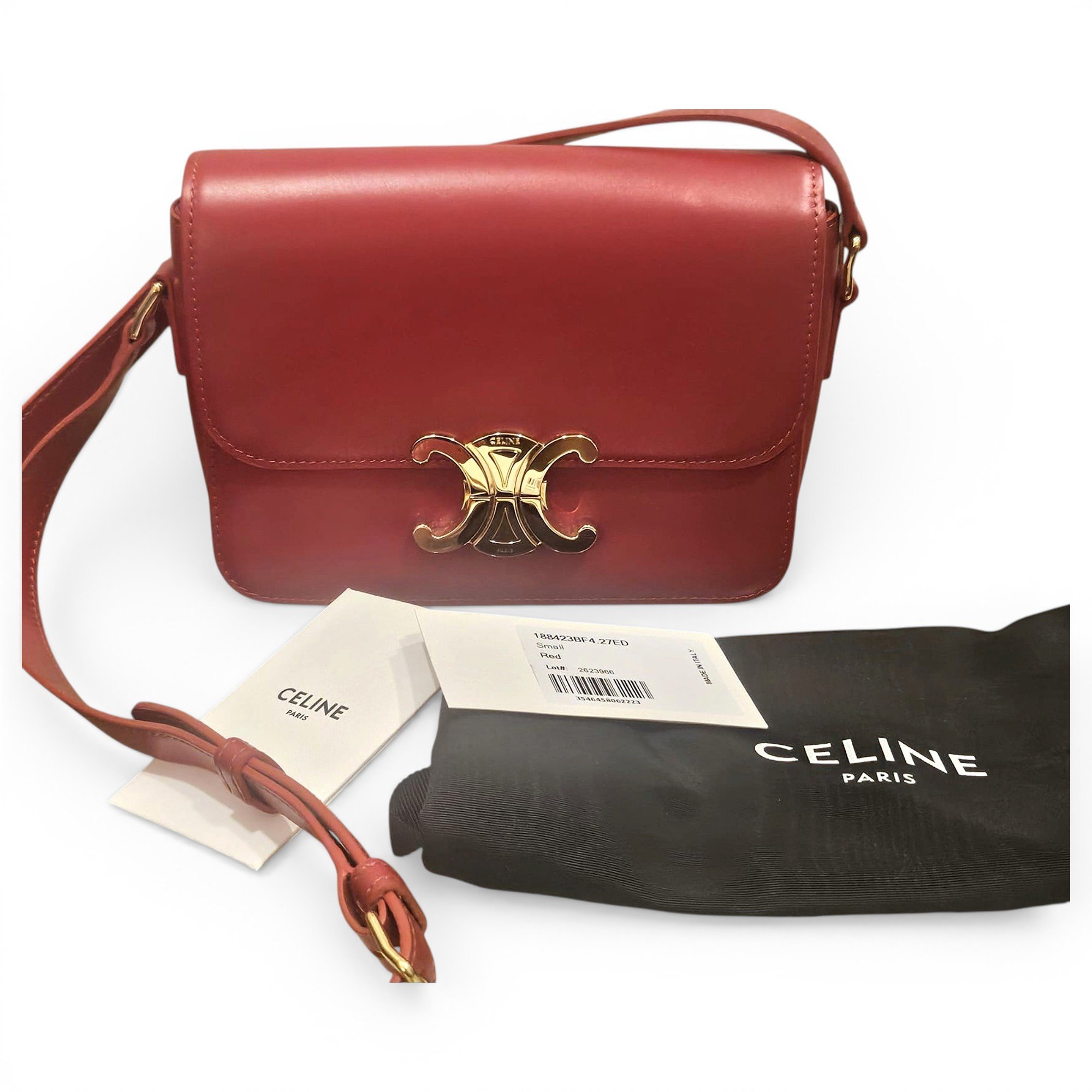Triomphe leather handbag