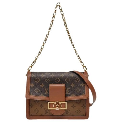 Dauphine leather crossbody bag