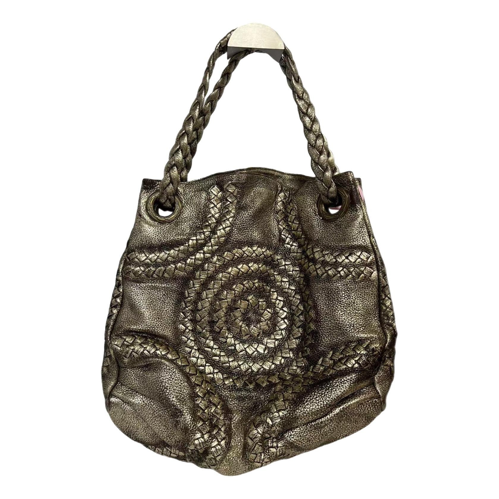 Parachute leather handbag