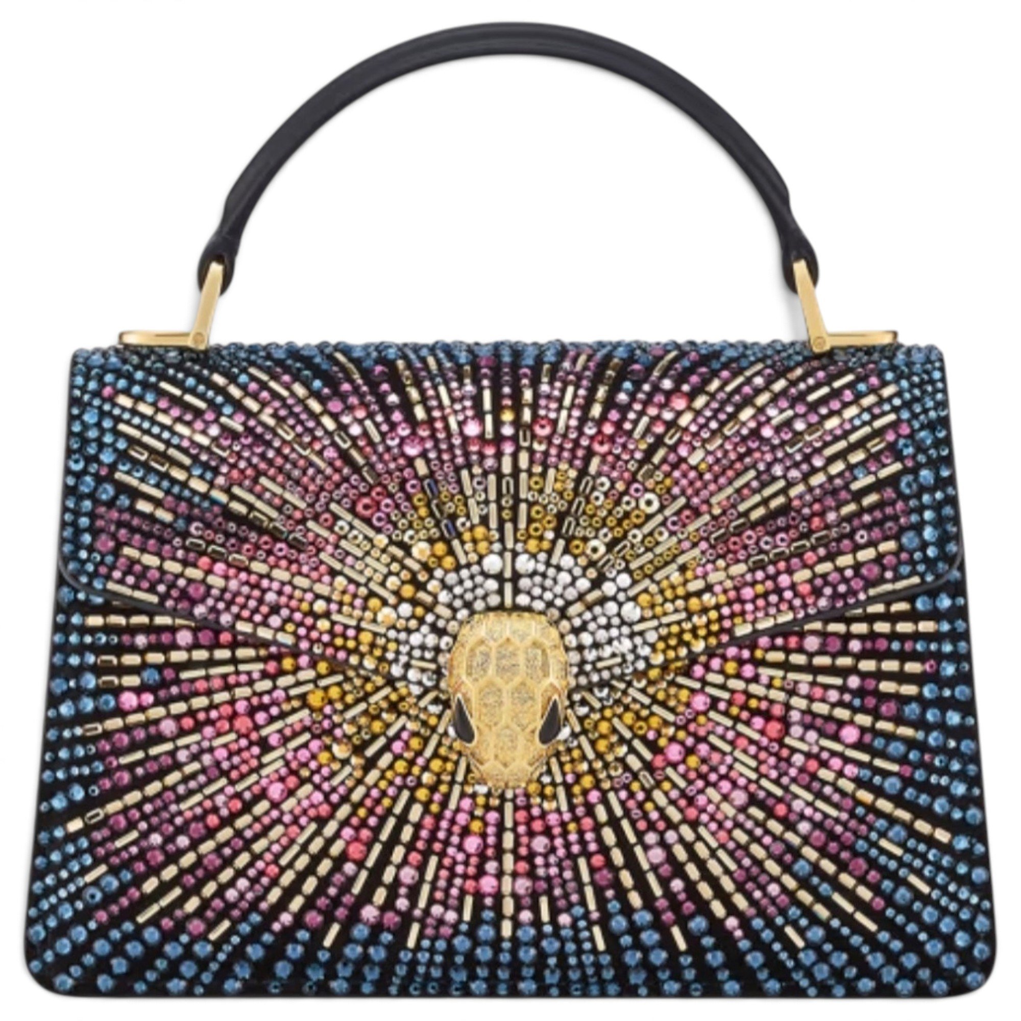 Serpenti leather handbag