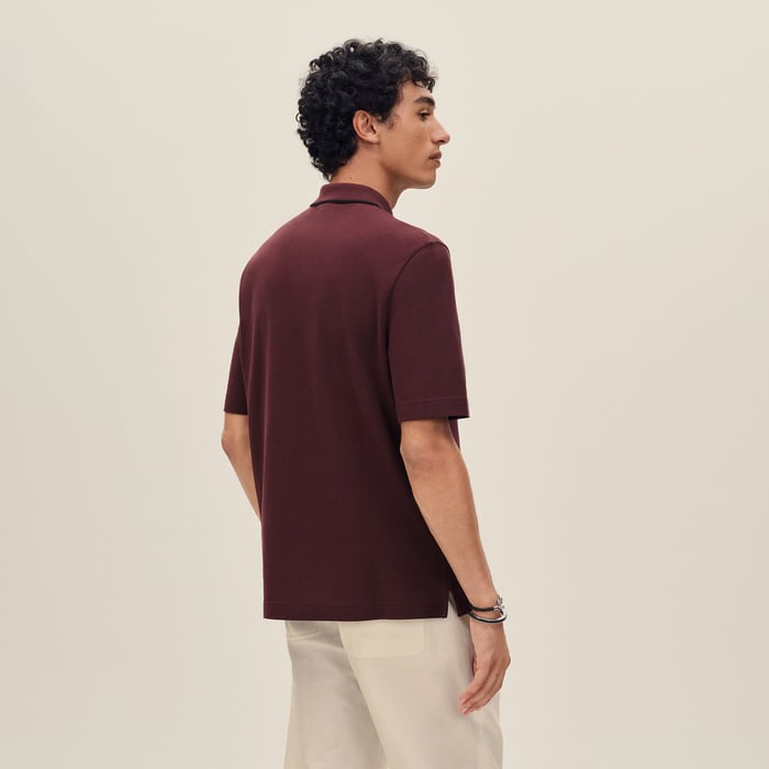 Bourgogne "Piqures Sellier" Polo Shirt