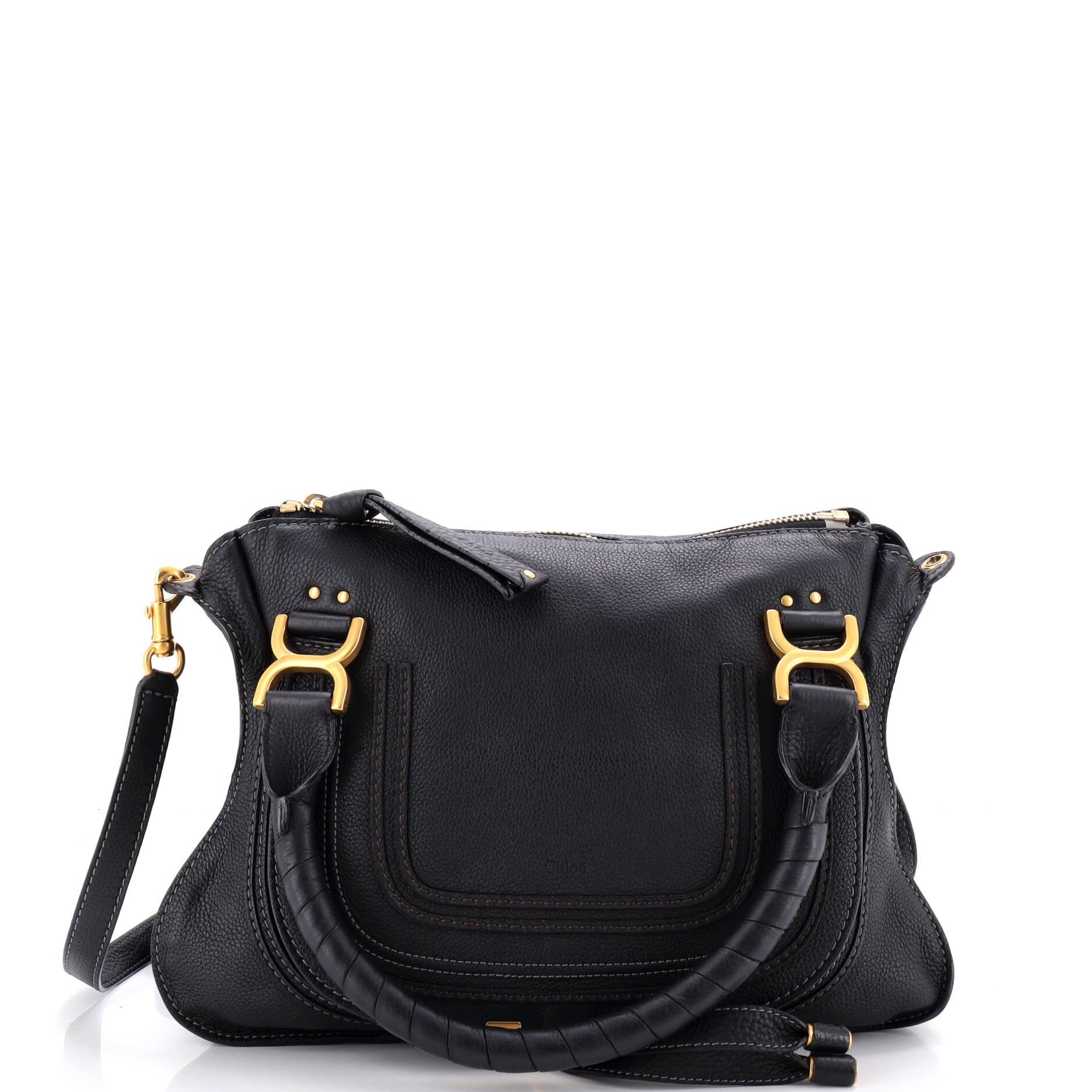 Marcie Satchel Leather Medium