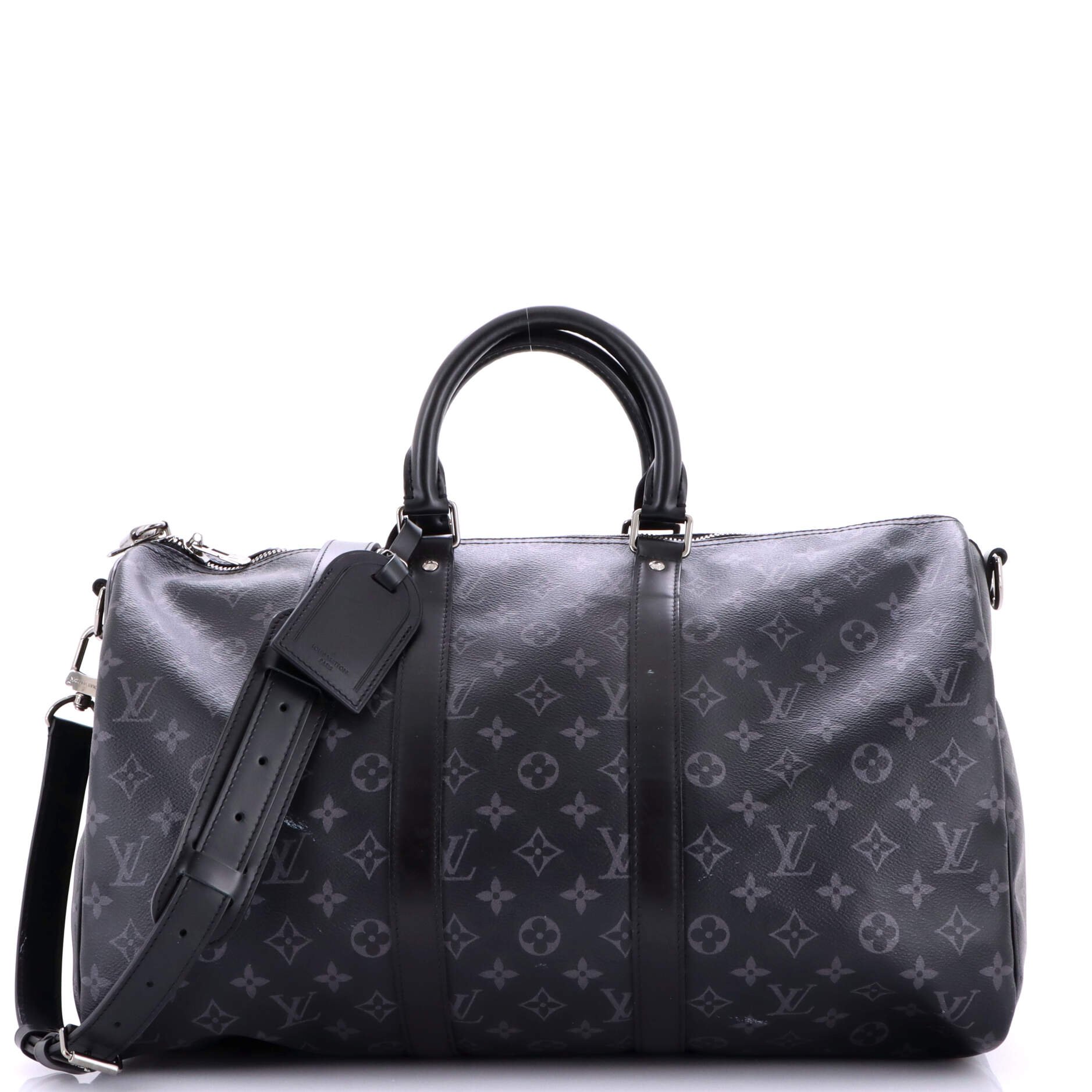 Louis Vuitton Keepall Bandouliere Bag Monogram Eclipse Canvas 45