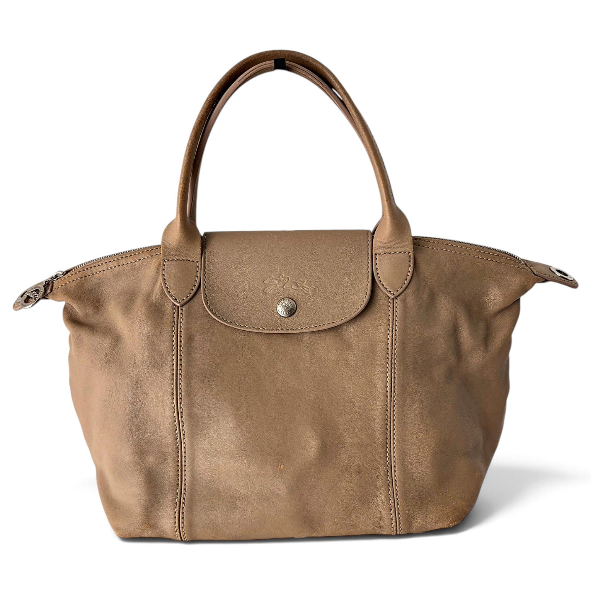 Pliage leather handbag