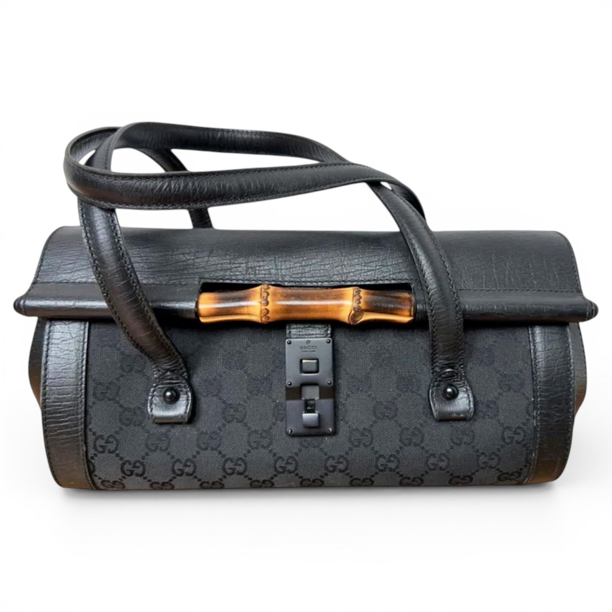 Bamboo Bullet leather handbag