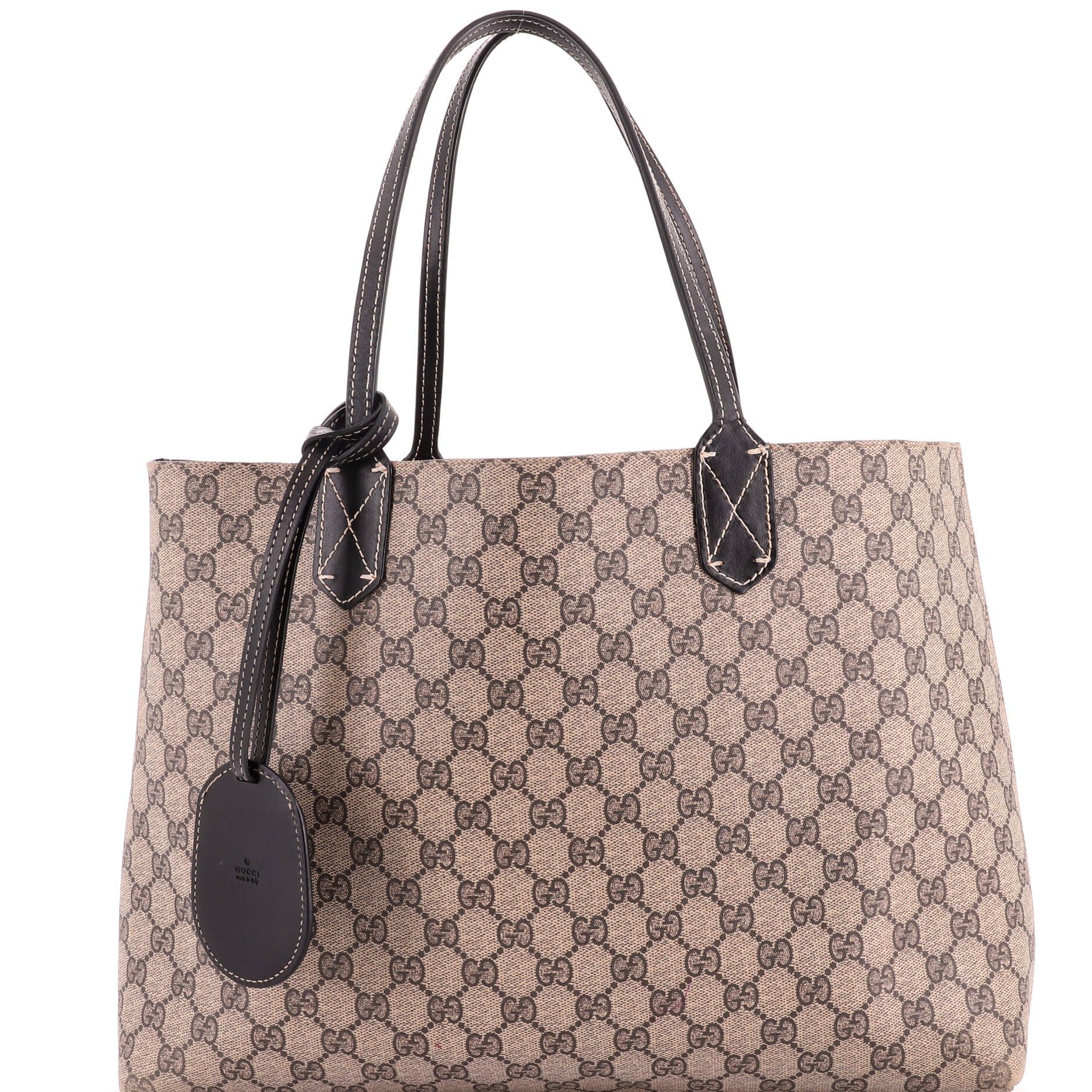Reversible Tote GG Coated Canvas with Leather Medium