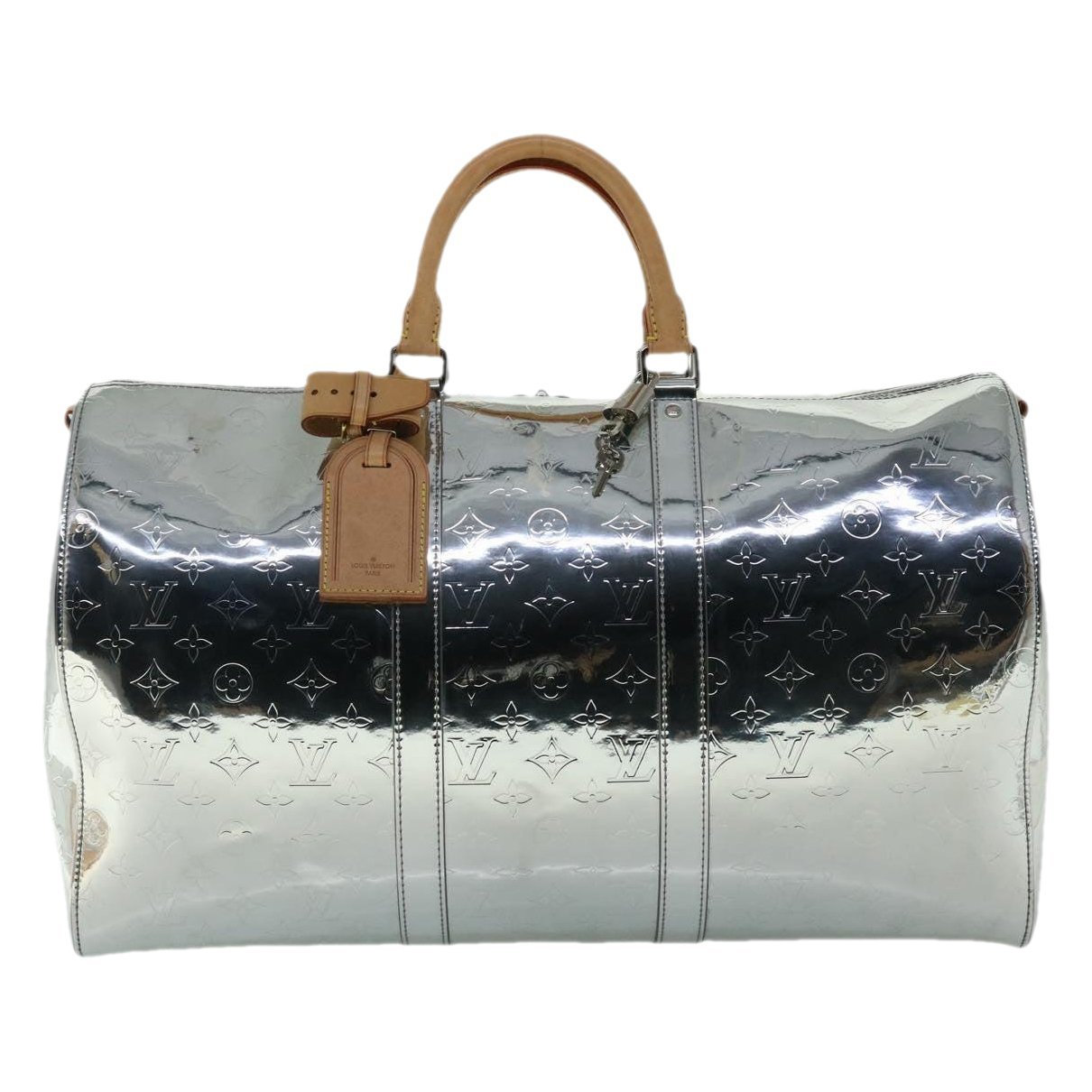 Keepall leather travel bag