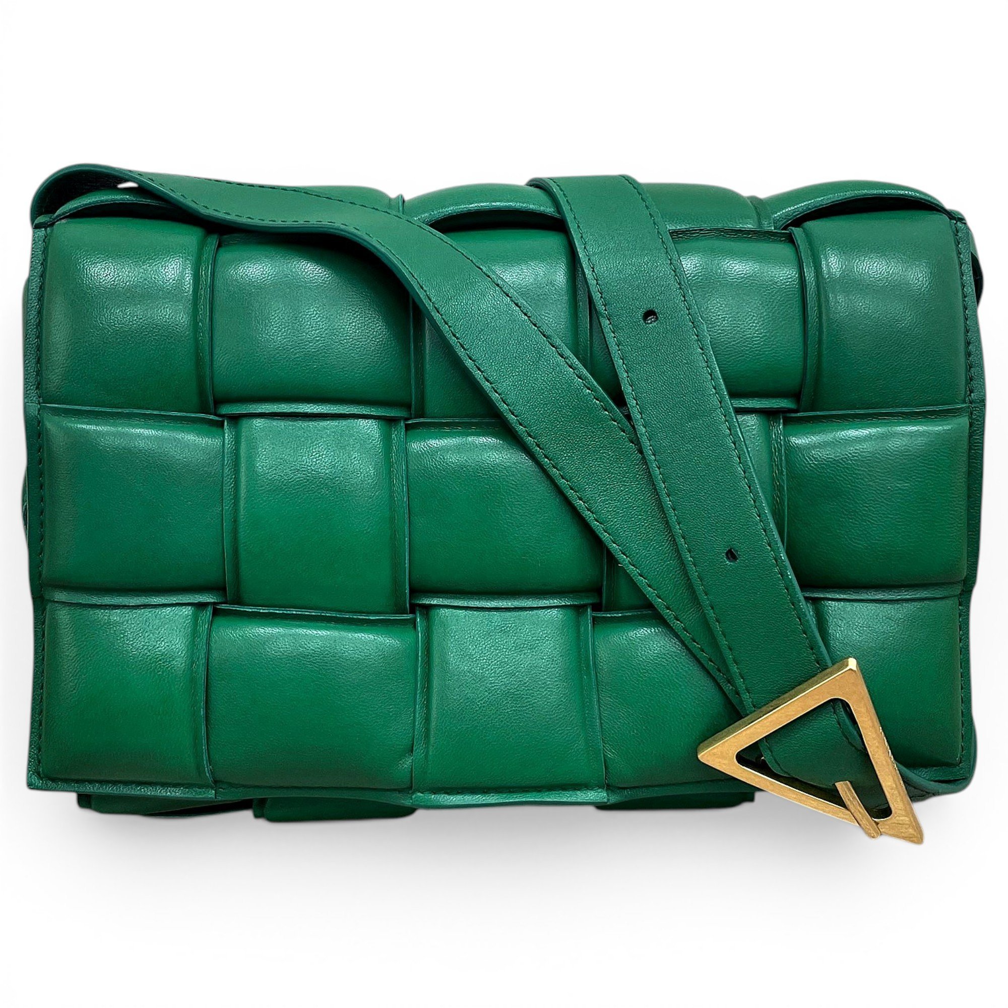Cassette leather handbag