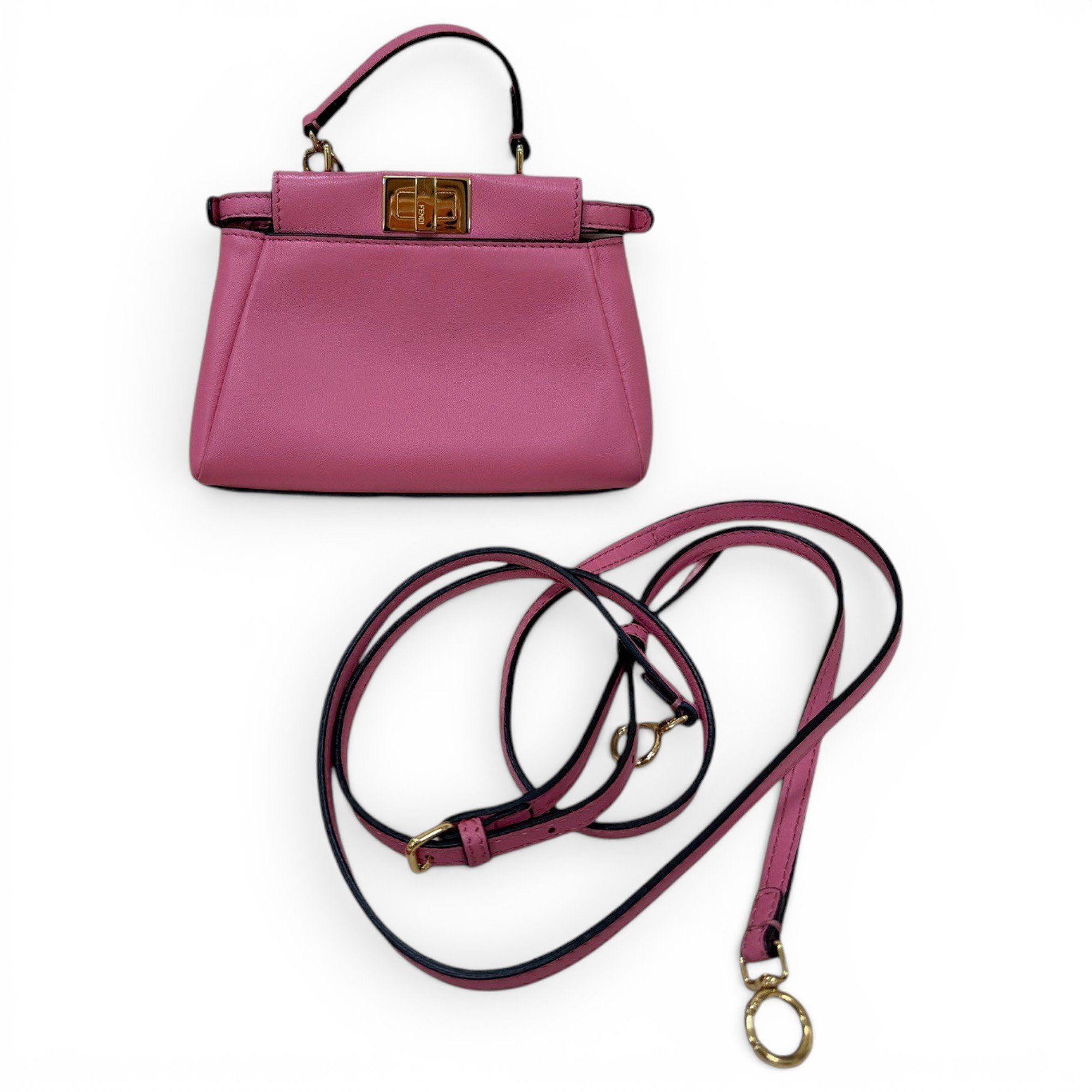 Peekaboo leather handbag