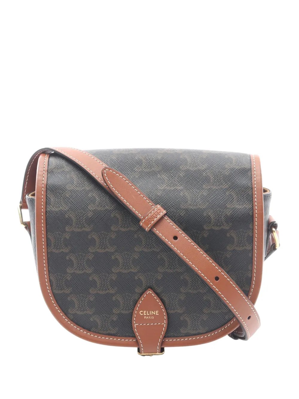 2010-2026 Medium Triomphe Coated Canvas Folco crossbody bag
