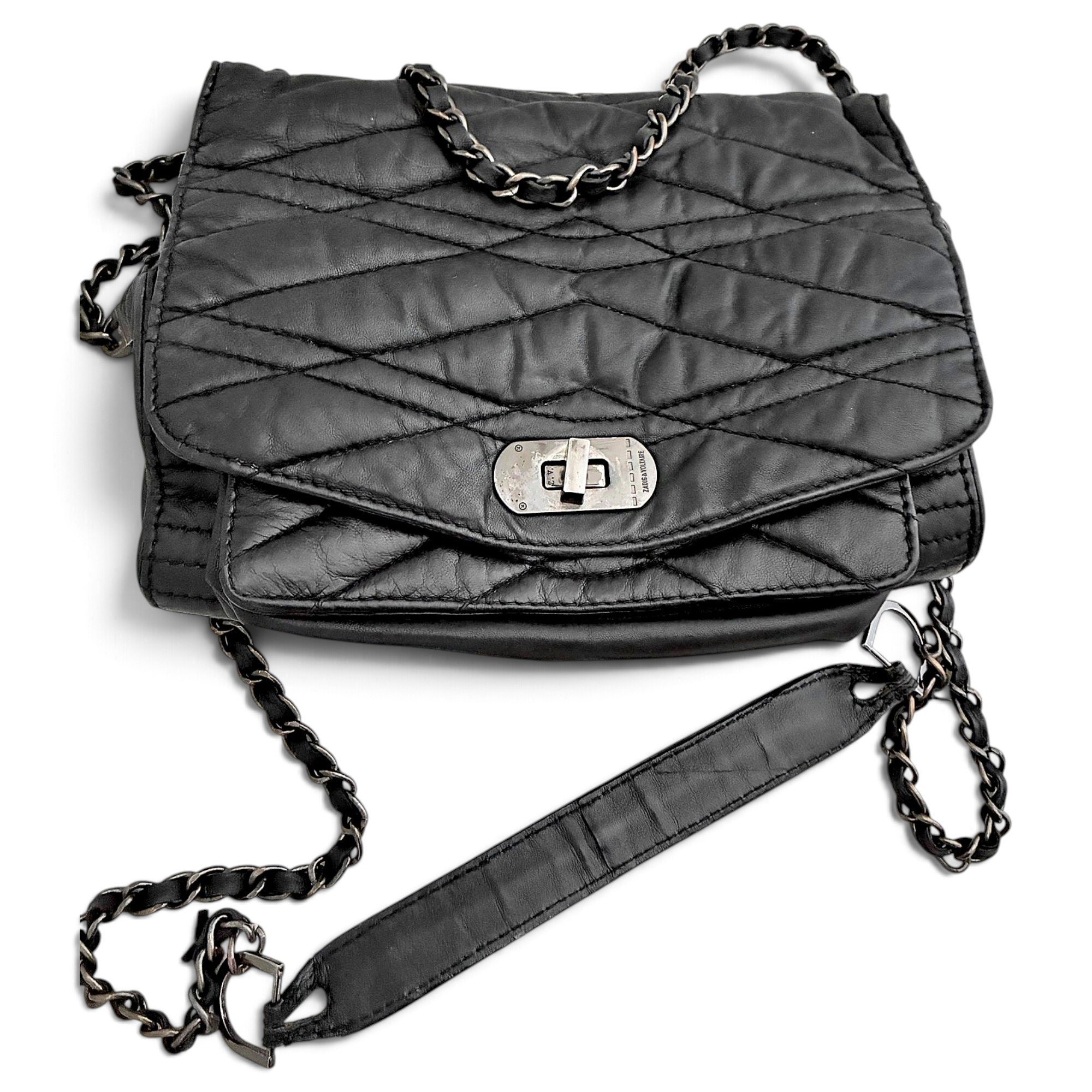 Rock leather crossbody bag