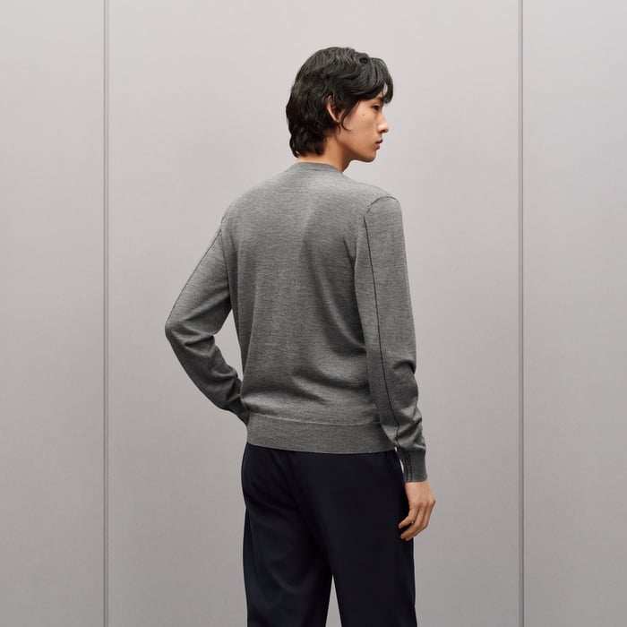 Flanelle "H Etriviere" Crewneck Sweater