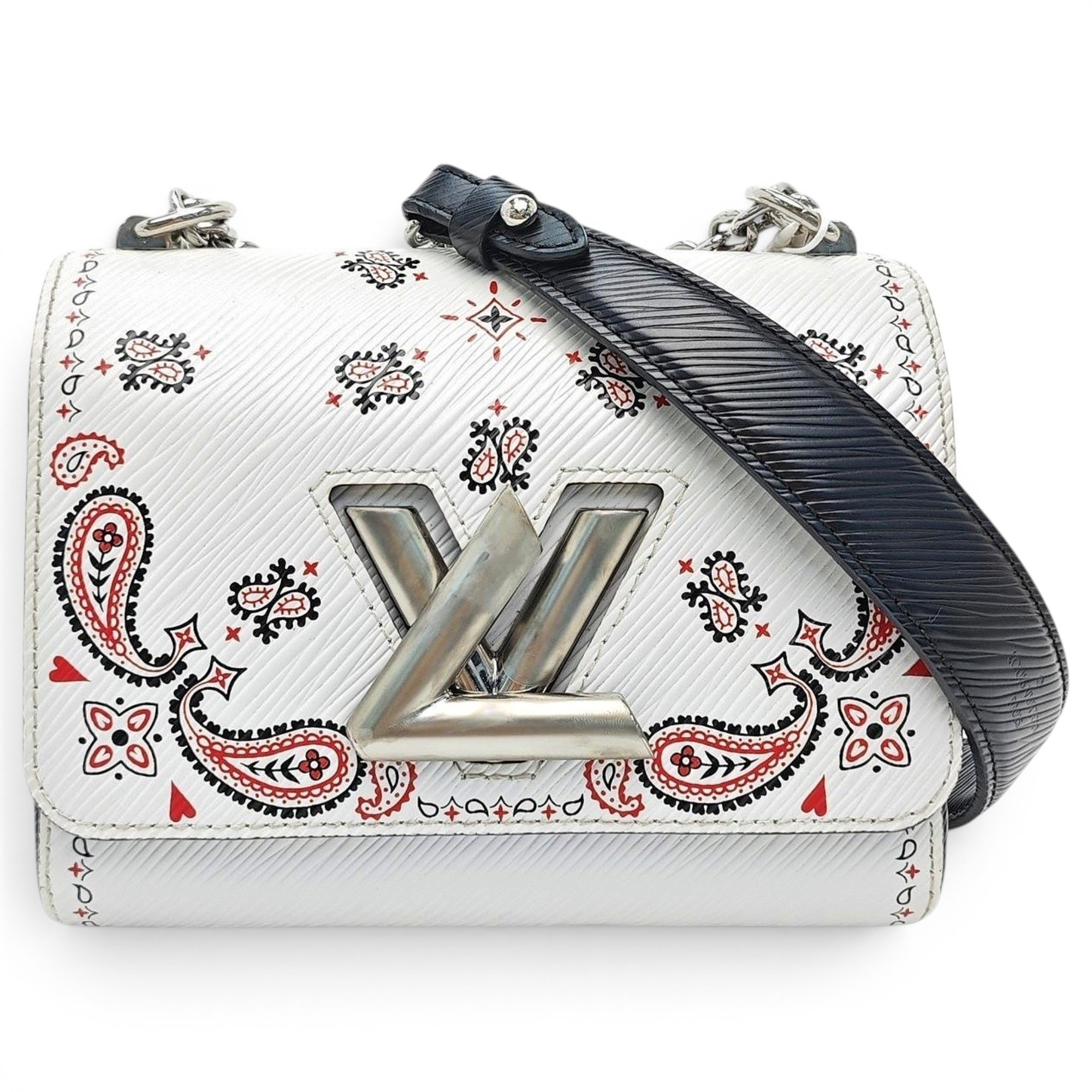 Twist leather handbag