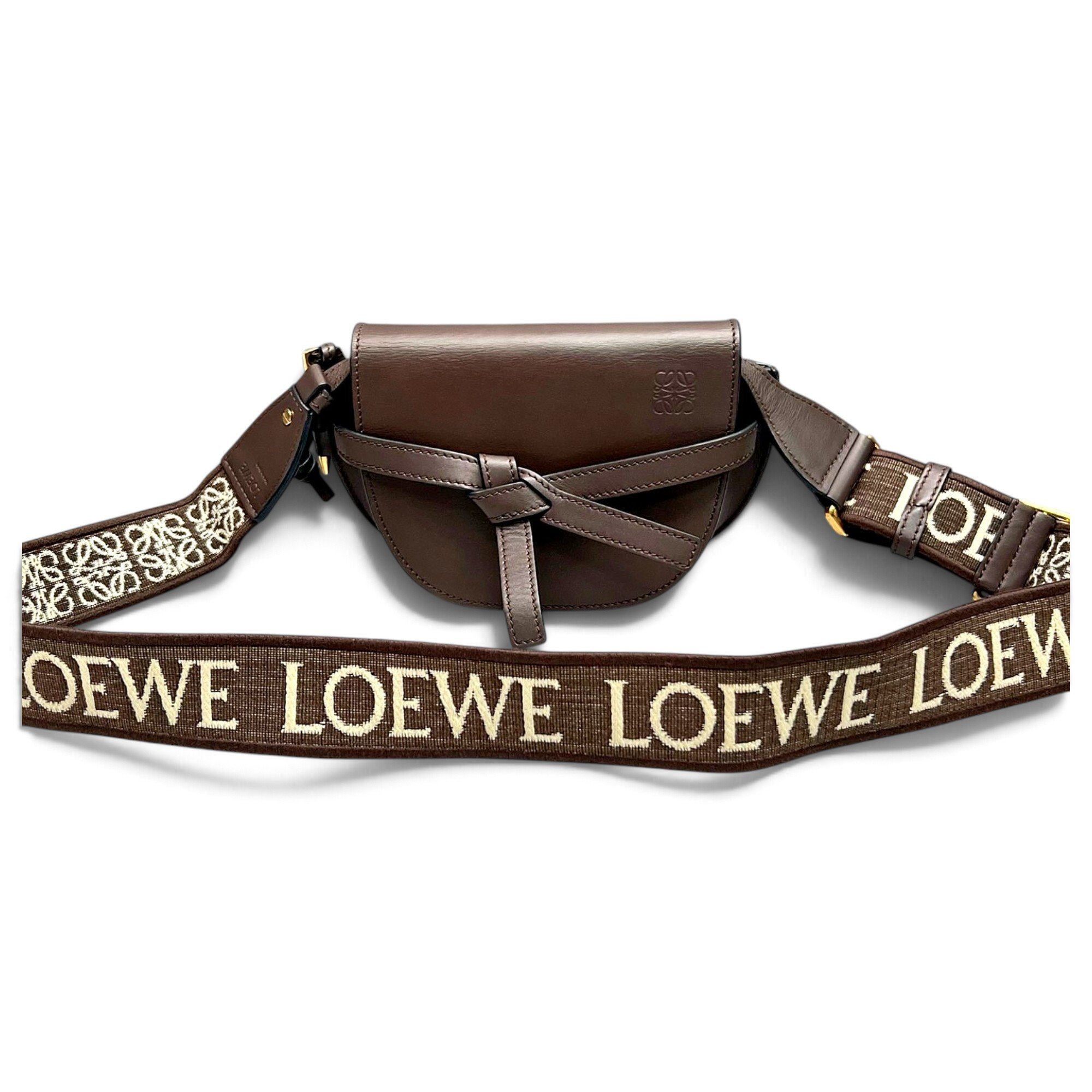 Gate leather crossbody bag