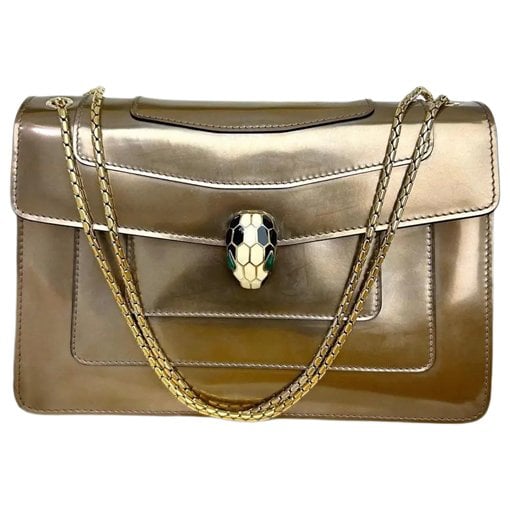 Serpenti leather handbag
