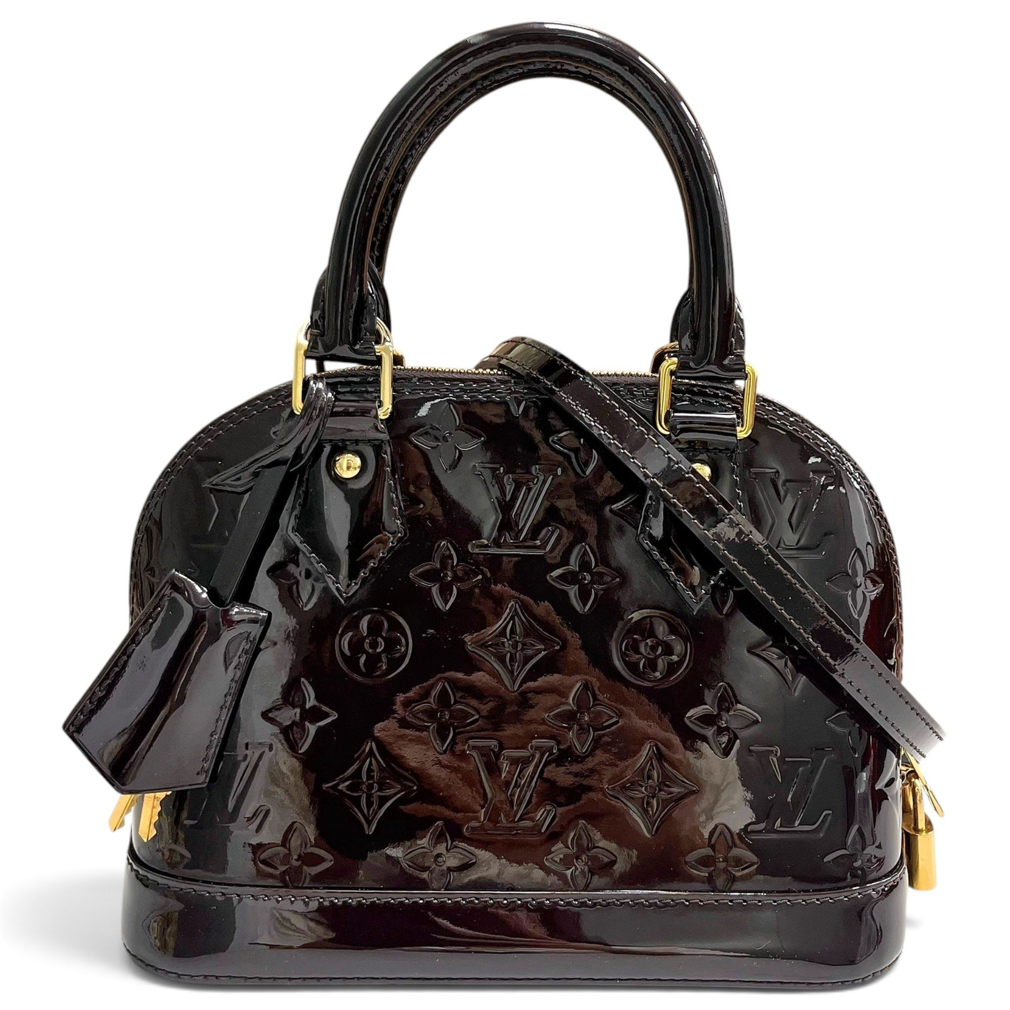 Alma BB patent leather handbag