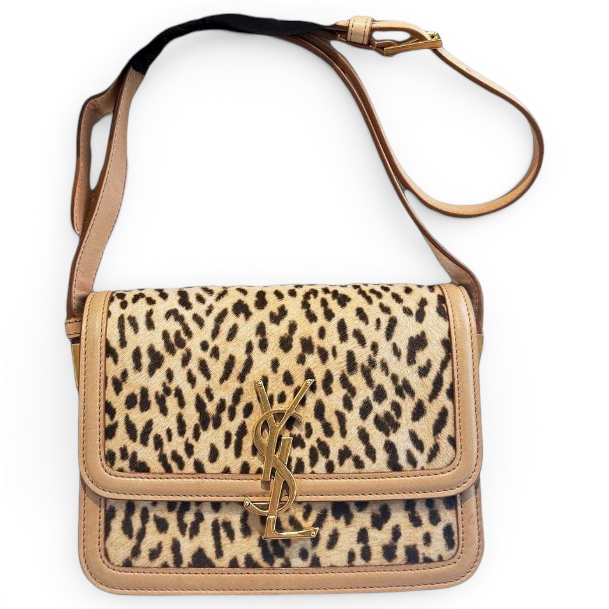 Solférino leather handbag