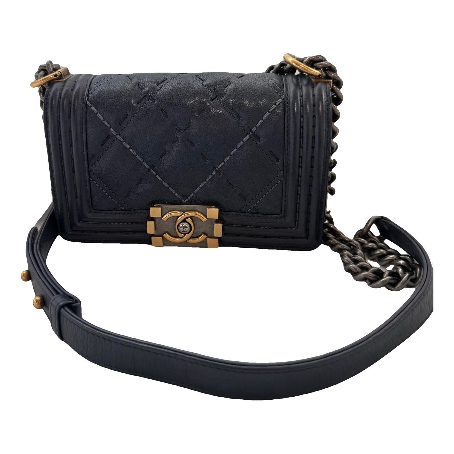 Boy leather crossbody bag