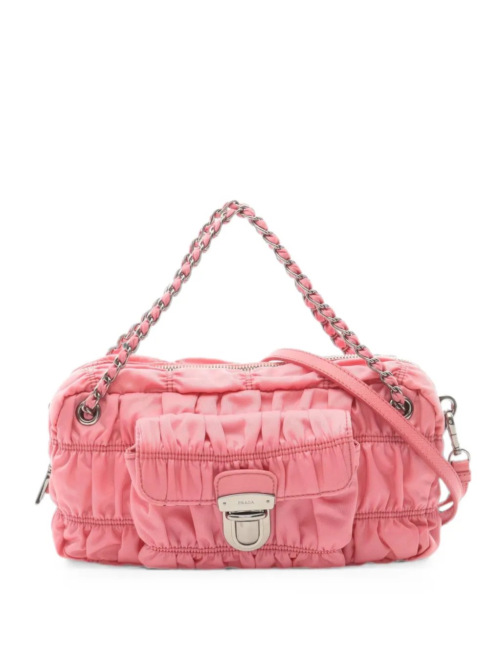 2000s Gaufré chain tote bag