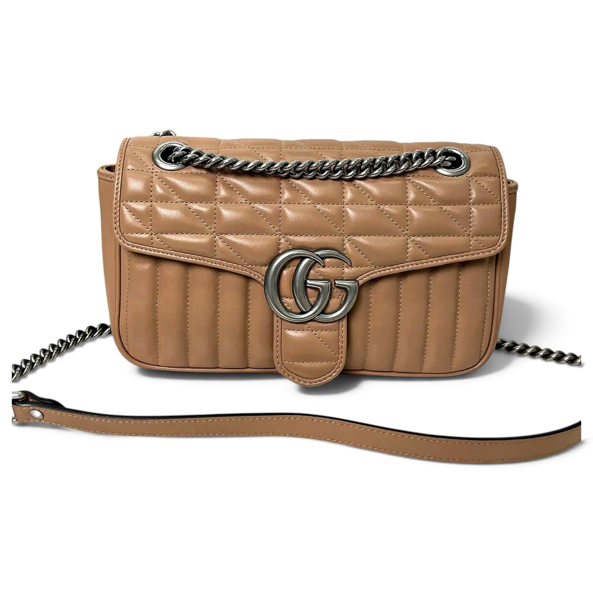 GG Marmont Flap leather crossbody bag