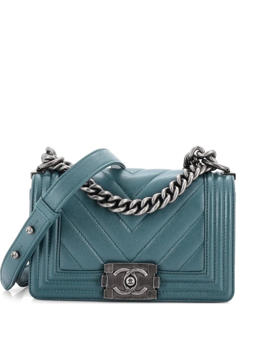 Boy Flap Bag Chevron Caviar Small crossbody bag