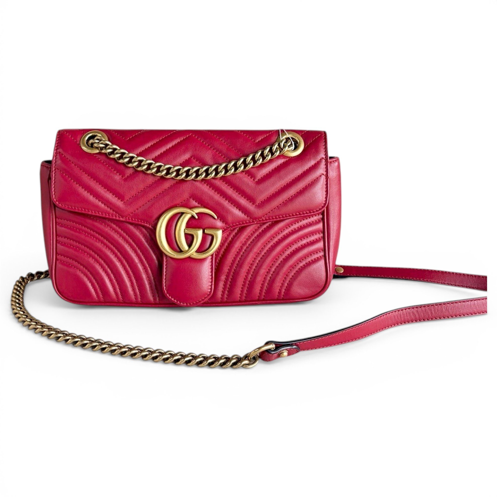 GG Marmont Flap leather crossbody bag