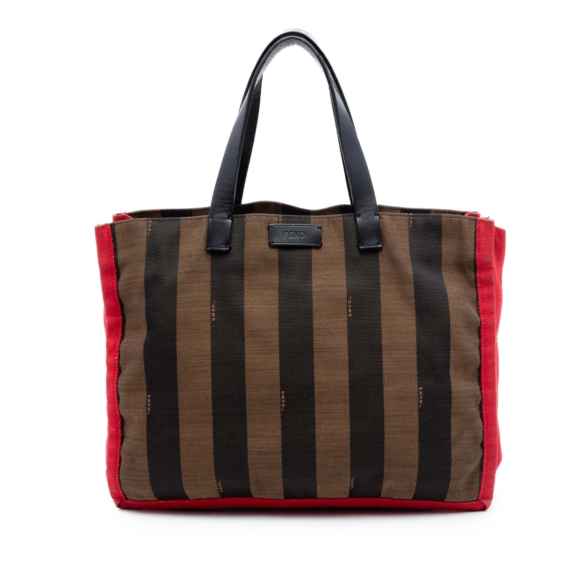 Pocket leather tote