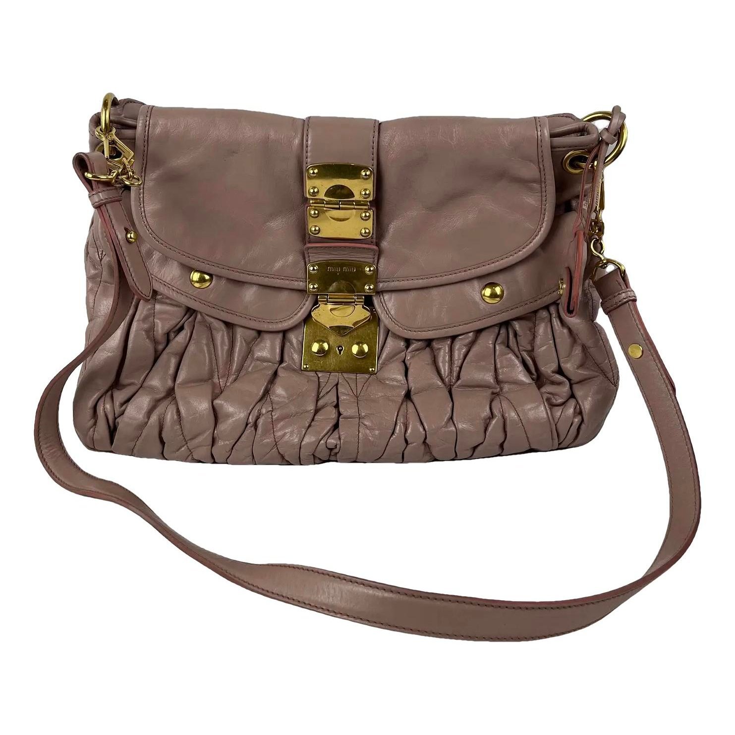 Matelassé leather handbag