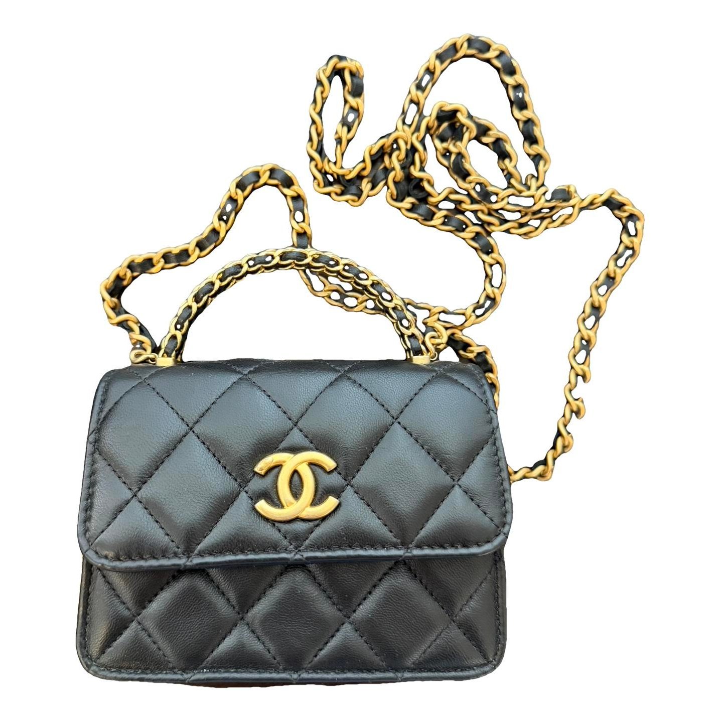 Leather clutch bag