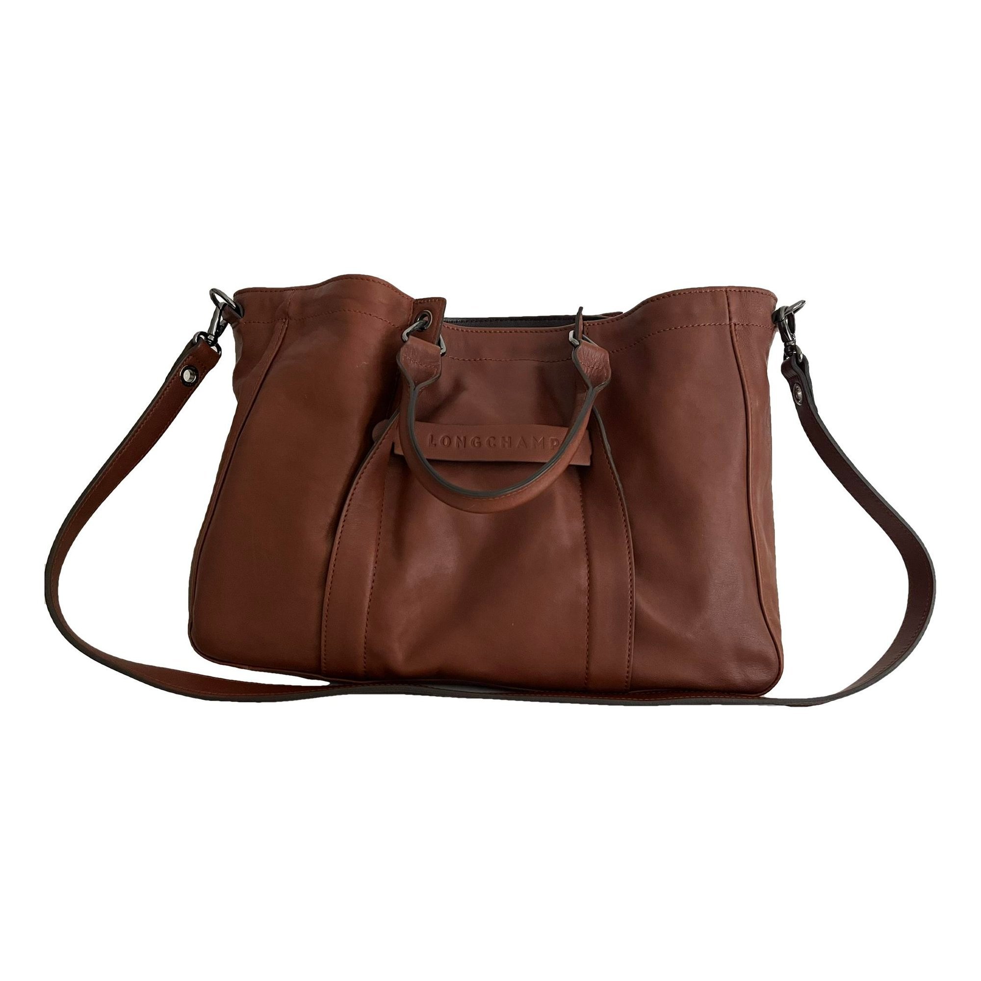 3D leather crossbody bag