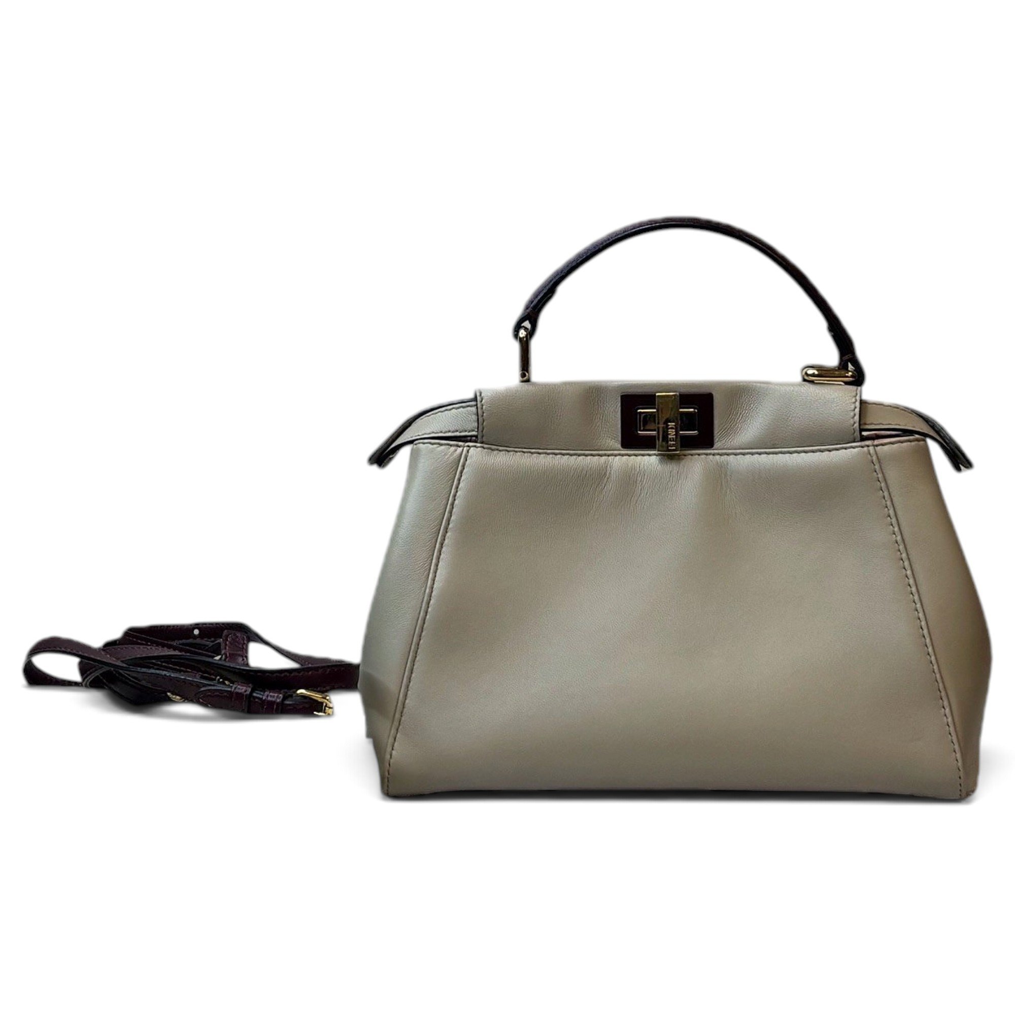 Peekaboo leather handbag