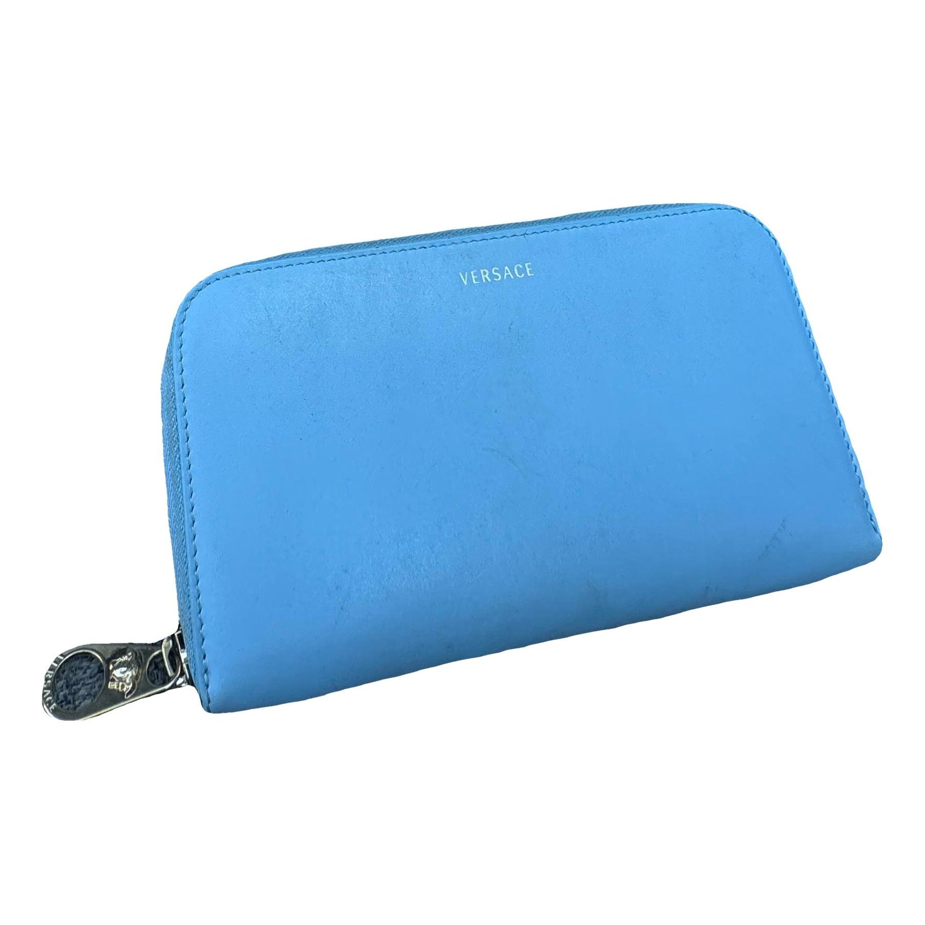 Leather clutch bag