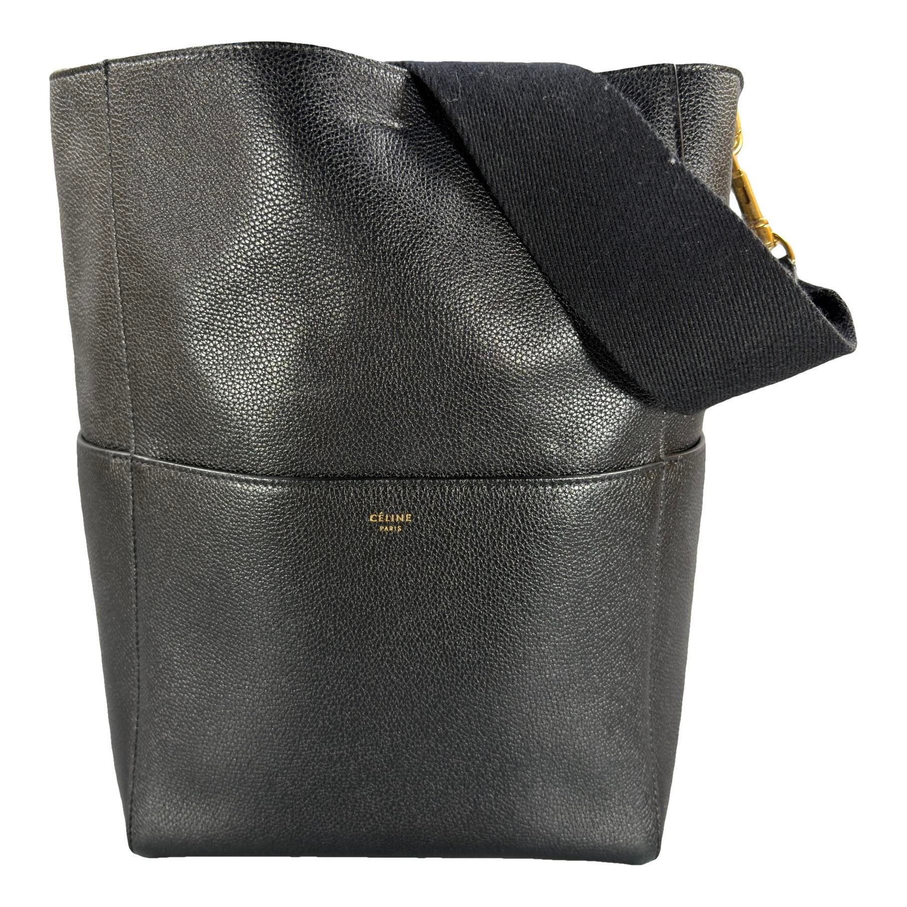 Seau Sangle leather handbag