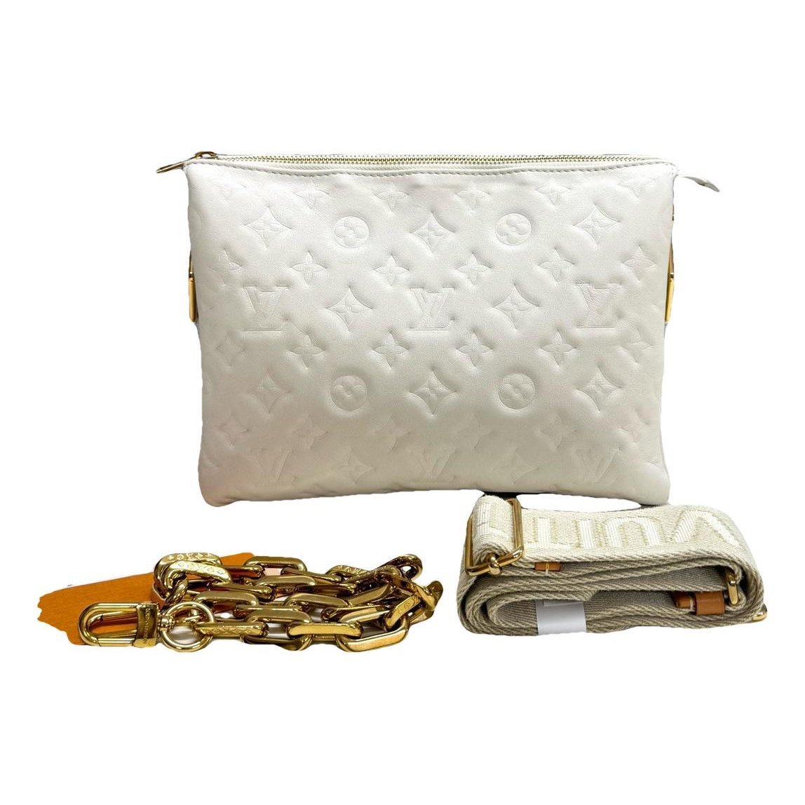 Coussin leather handbag