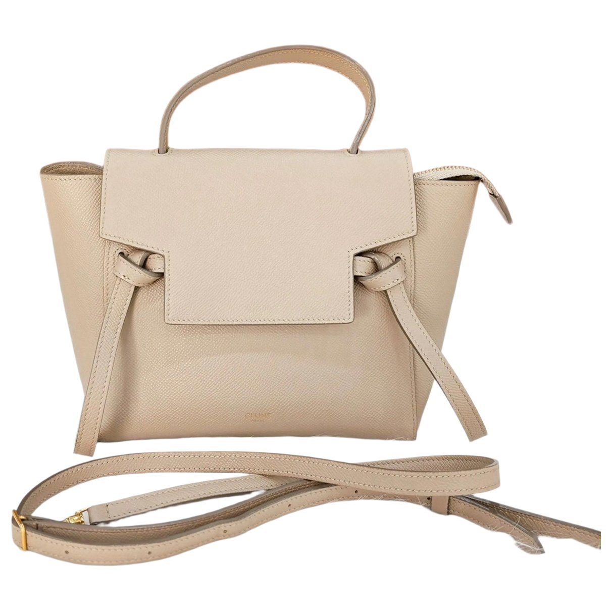 Belt leather crossbody bag