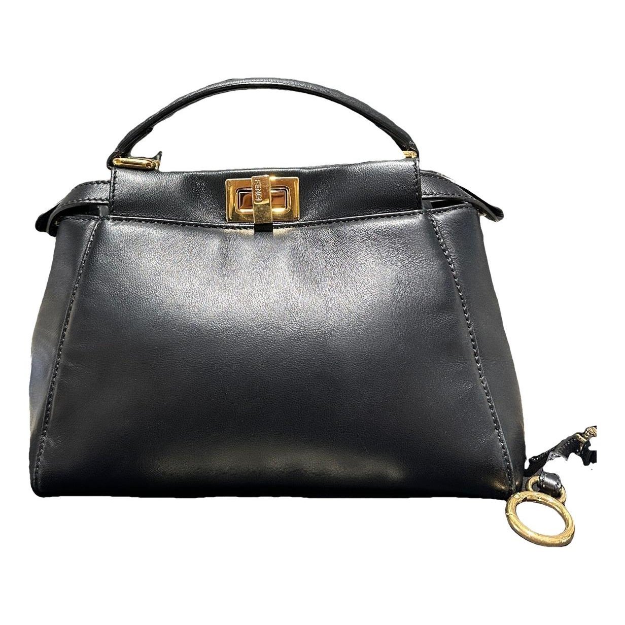 Peekaboo leather satchel