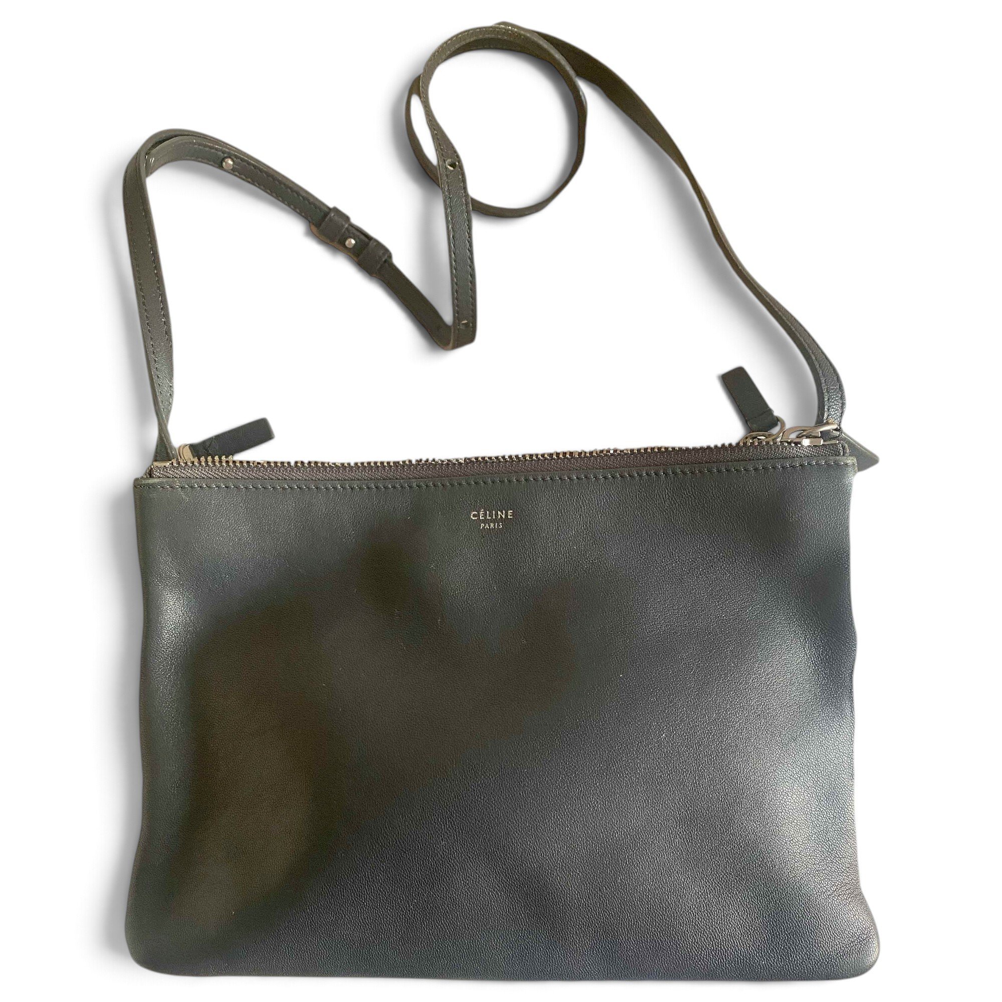 Trio leather crossbody bag