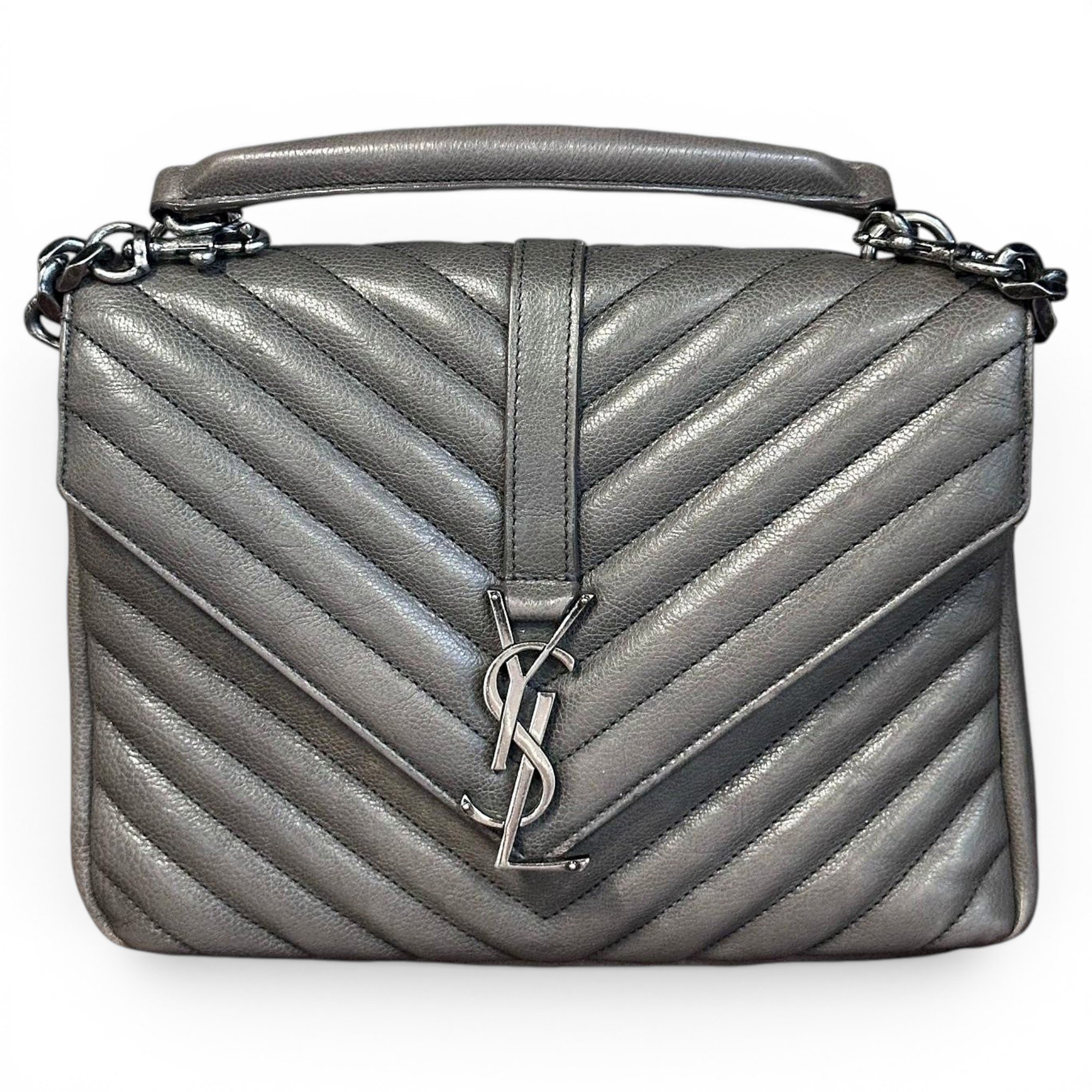 Collége monogramme leather handbag