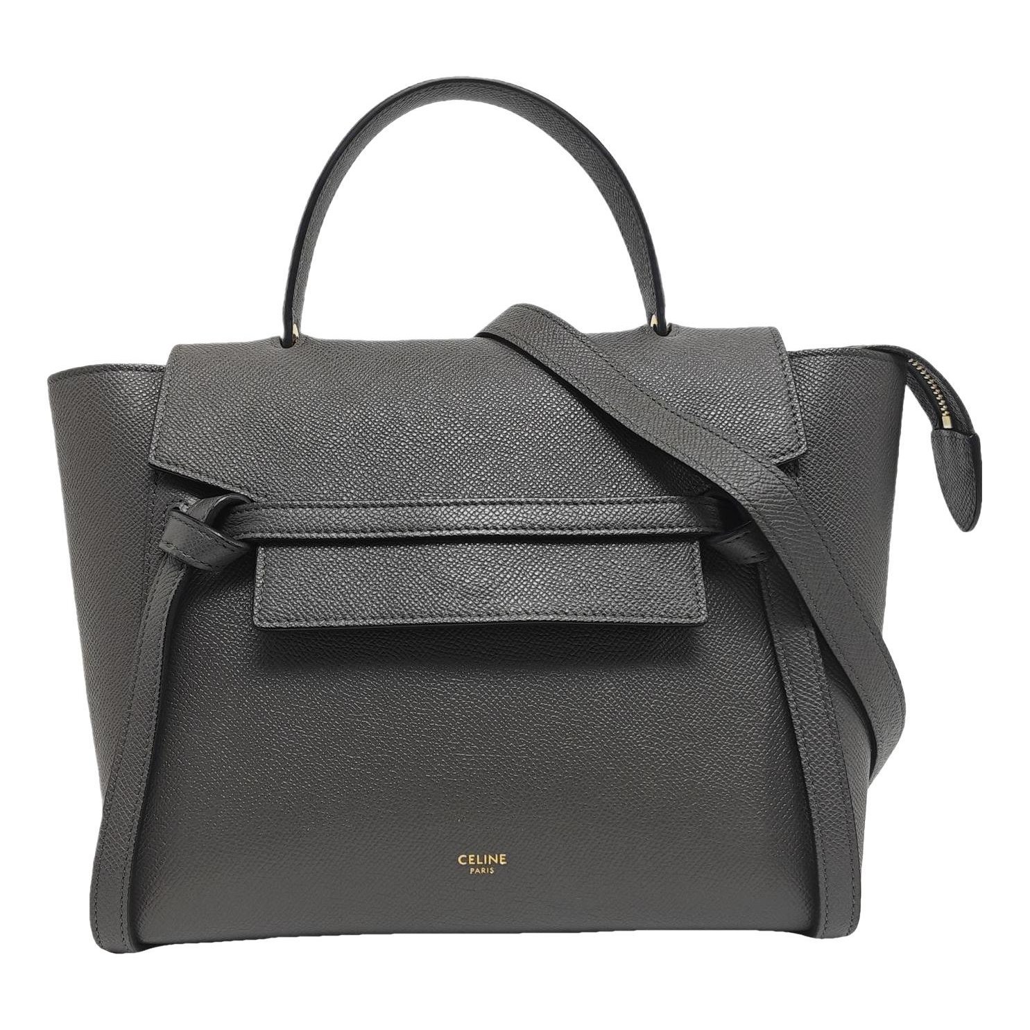 Belt leather handbag