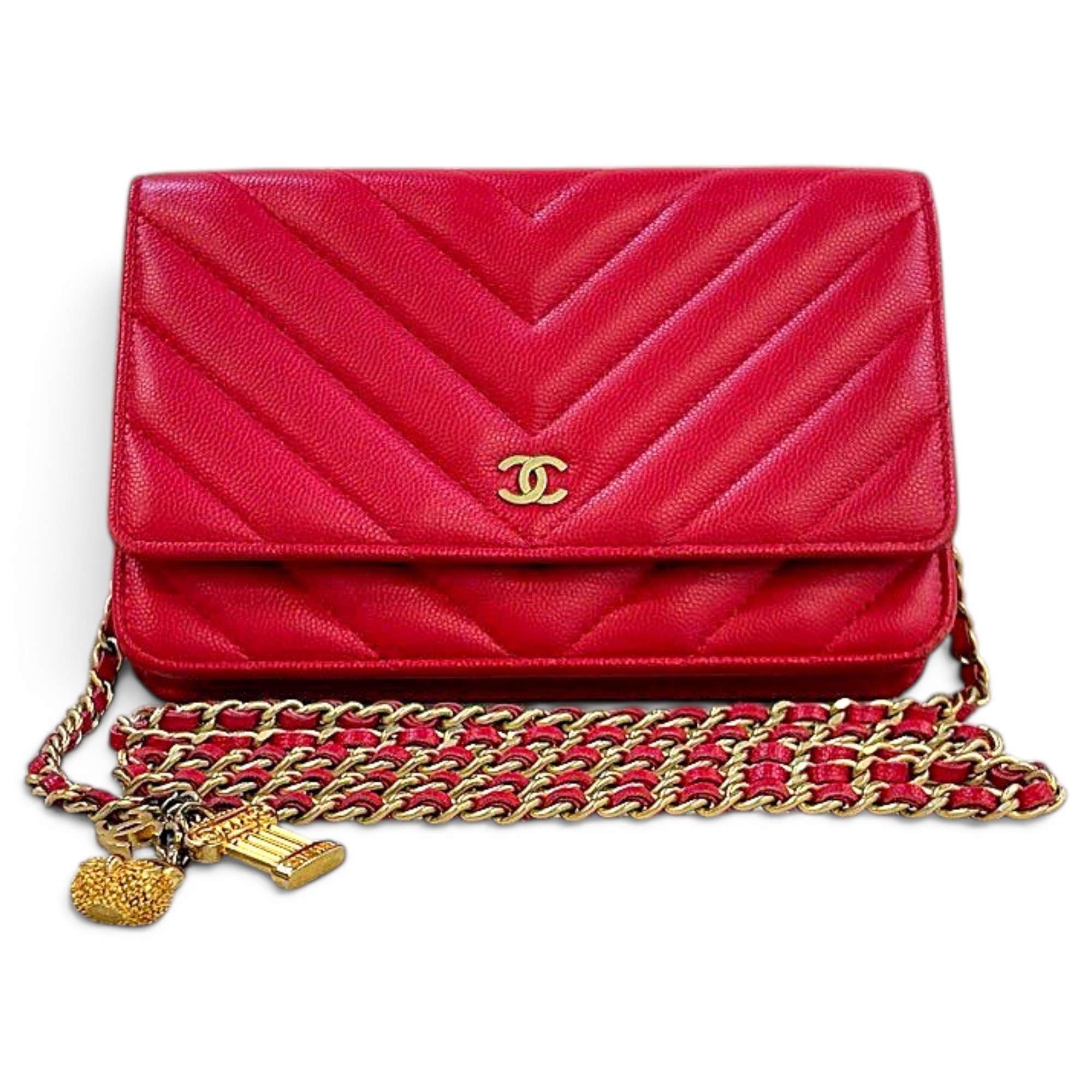 Wallet On Chain Timeless/Classique leather crossbody bag