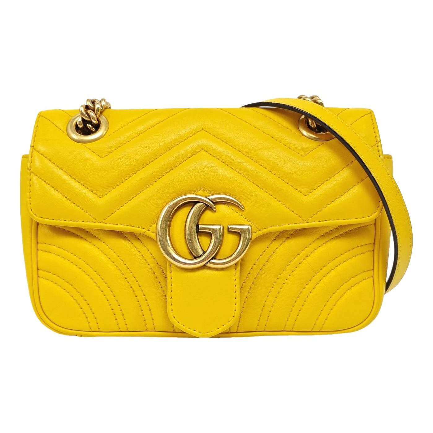GG Marmont Flap leather crossbody bag