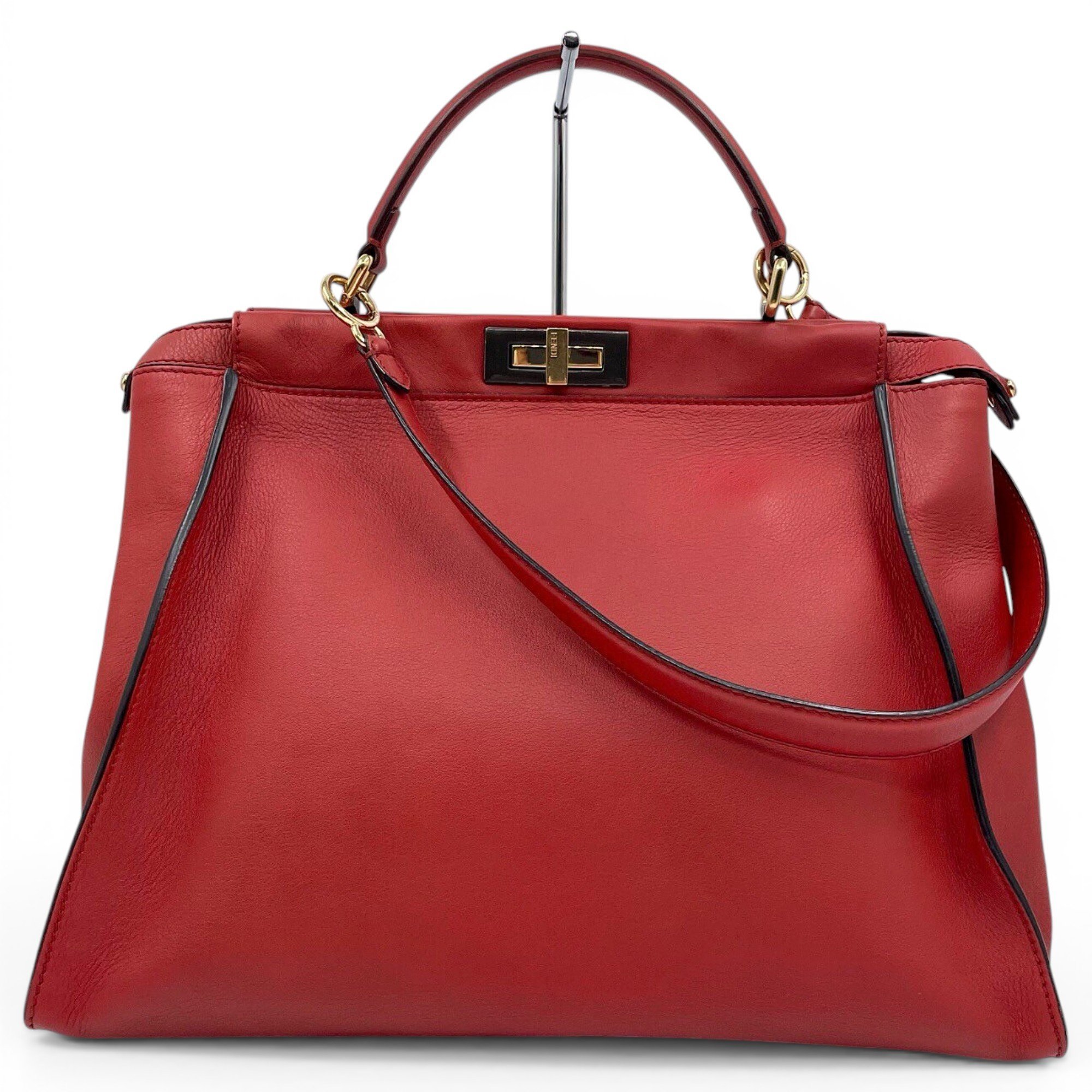 Peekaboo leather handbag